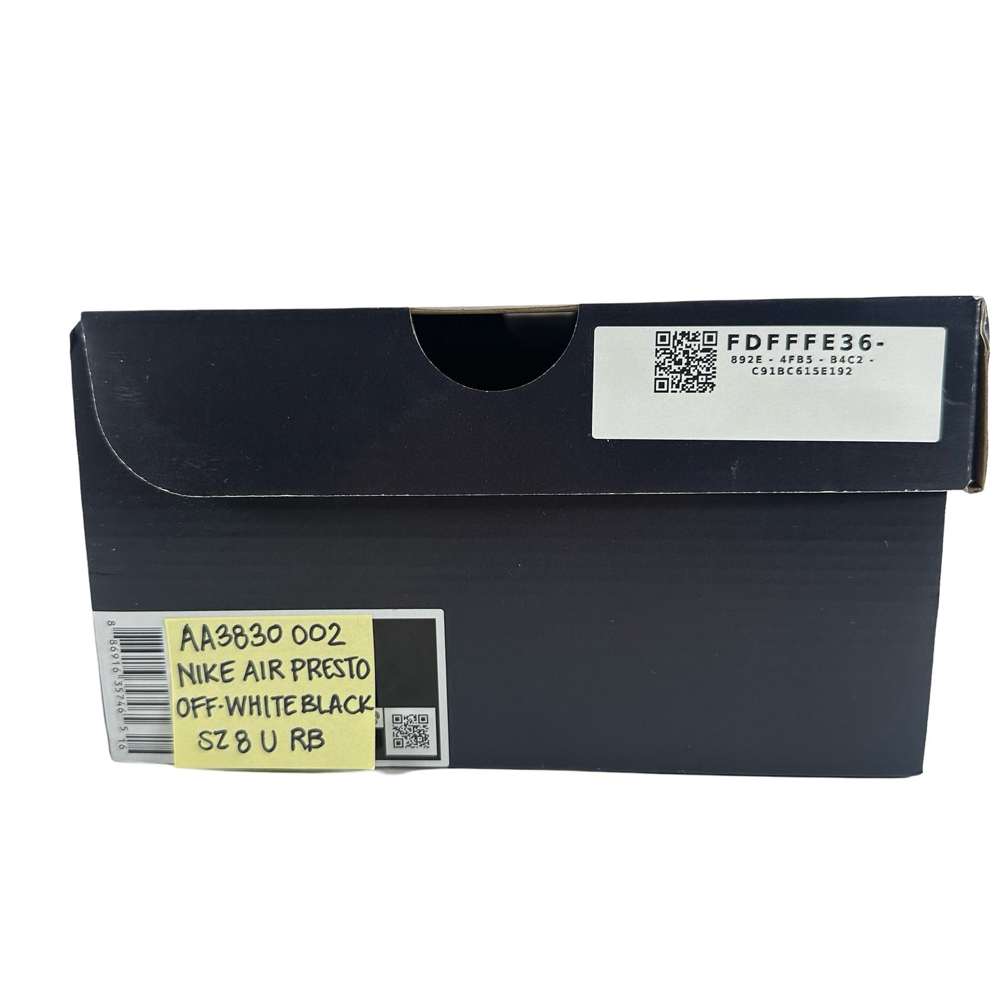 AA3830 002 Nike Air Presto Off-White Black (2018) [USED] - 8 M (Used) (Replace Box)
