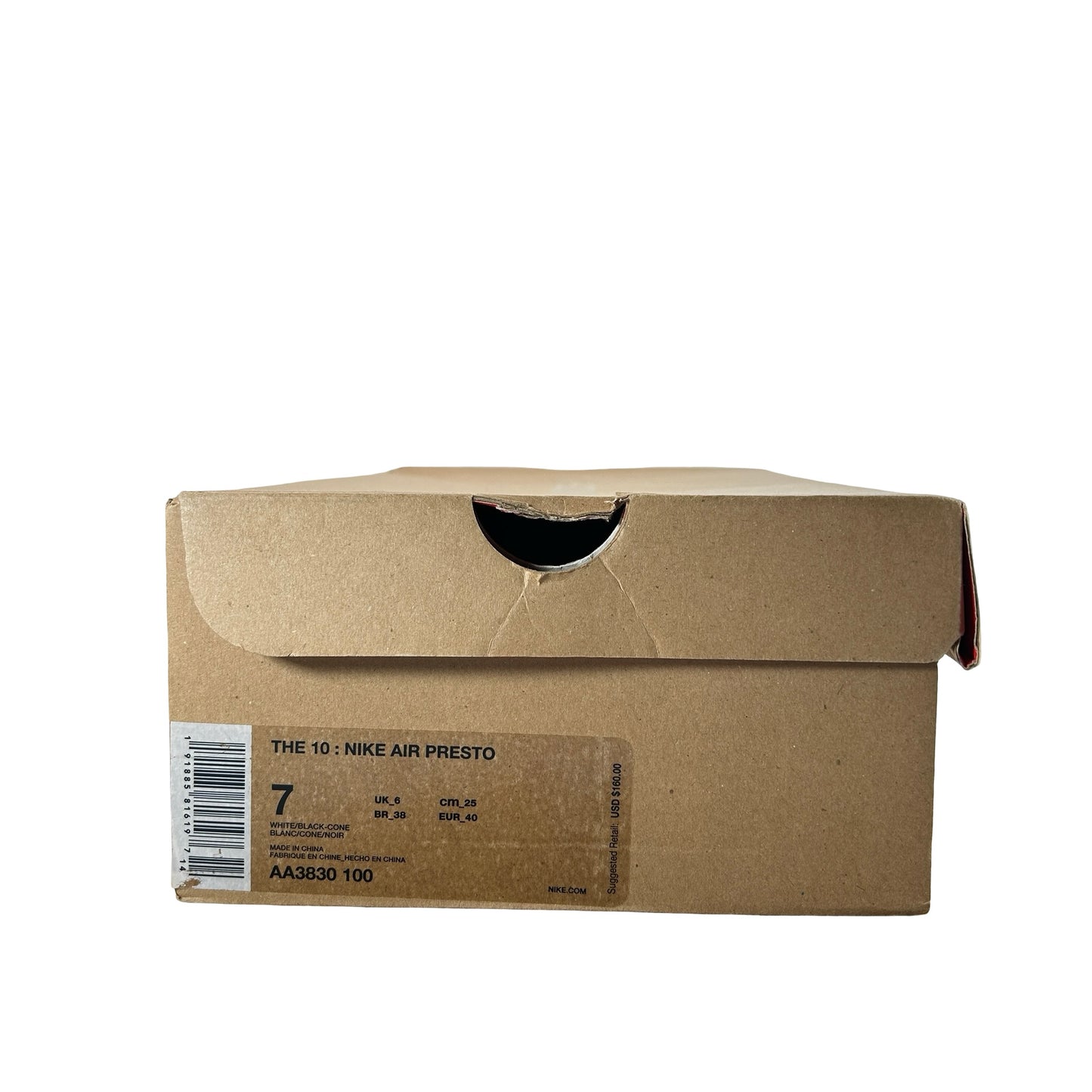 AA3830 100 Nike Air Presto Off-White White [USED] - 7 M (Used)