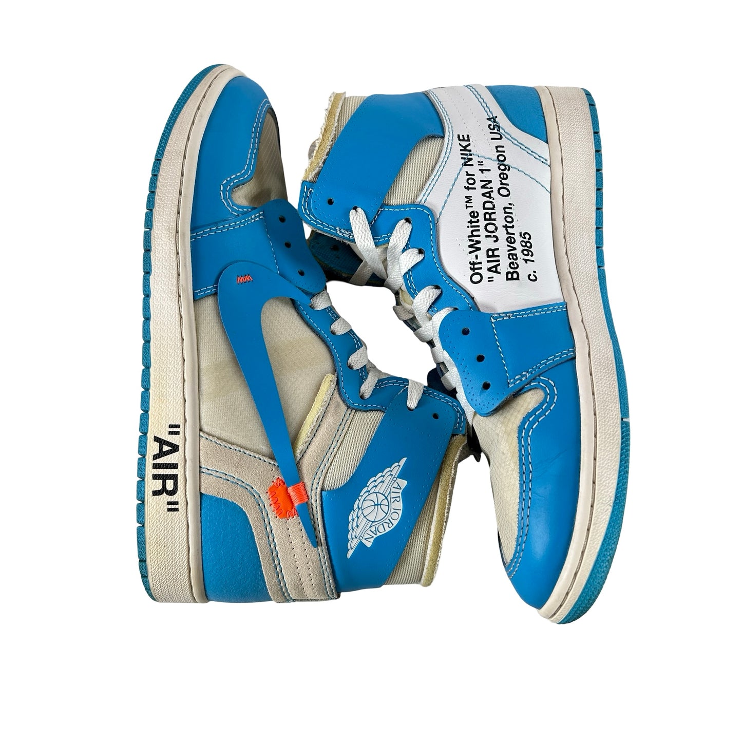 AQ0818 148 Jordan 1 Retro High Off-White UNC [USED] - 9.5 M (Used)