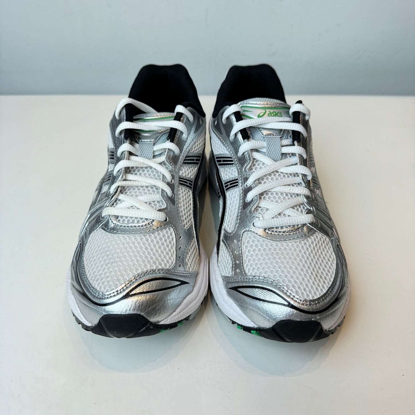 1201A019 110 ASICS Gel-Kayano 14 White Malachite Green [USED] - 9 M (Used)