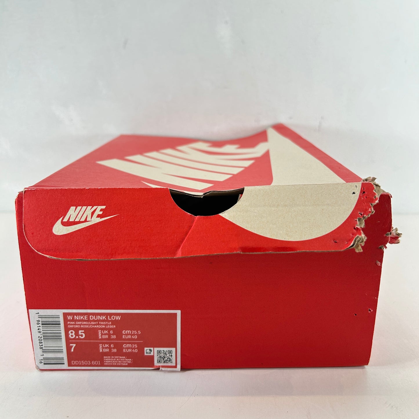 DD1503 601 Nike Dunk Low Oxford rosa