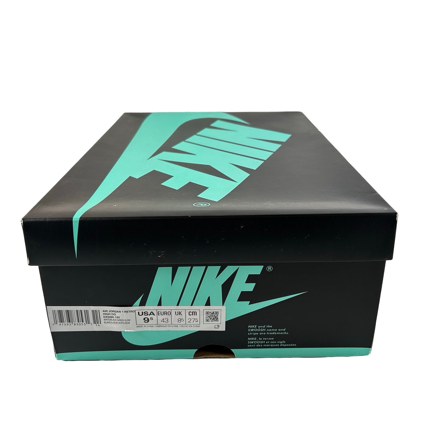 DZ5485 130 Jordan 1 Retro High OG Green Glow [USED] - 9.5 M (Used)