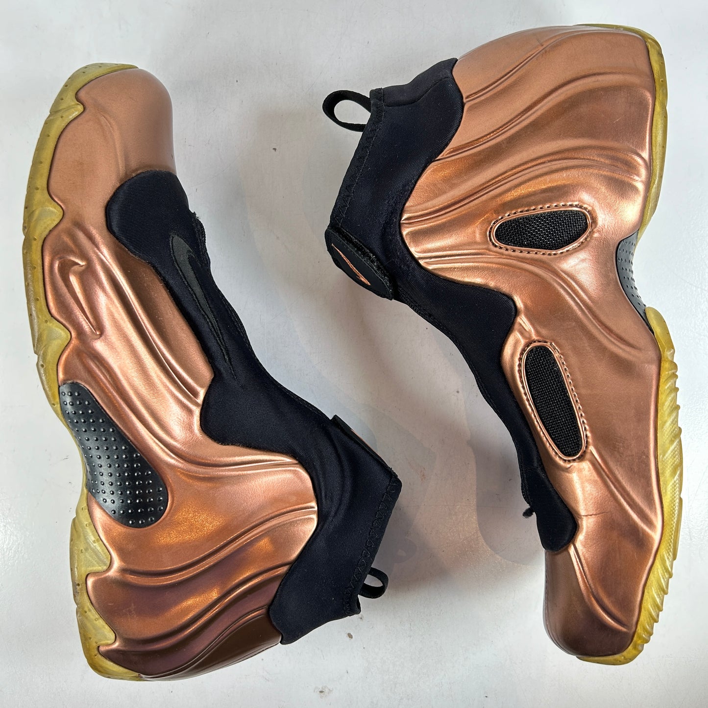 658109 800 Nike Air Flightposite Copper (2014) [USED] - 11.5 M (Used) (No Box)