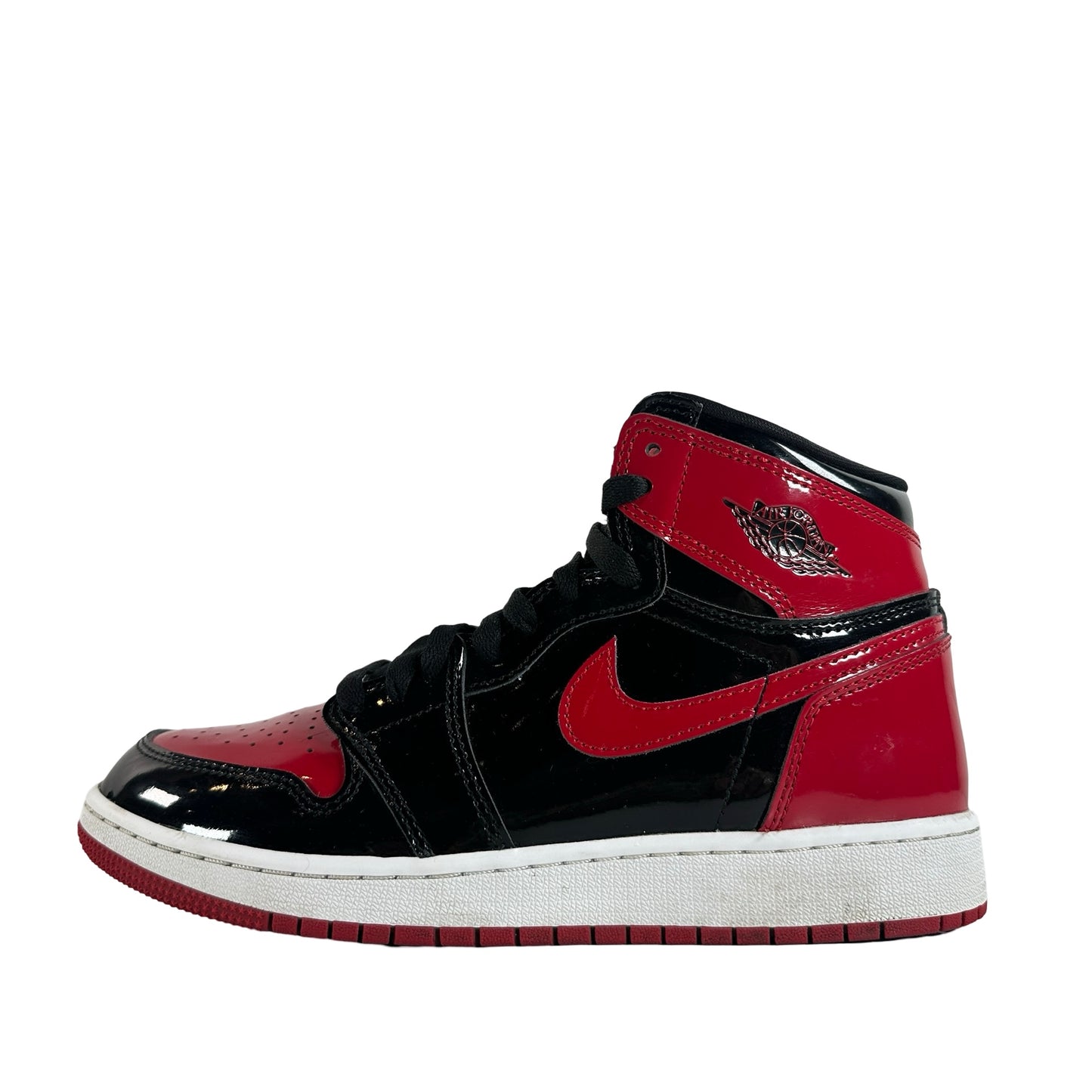 575441 063 Jordan 1 Retro High OG Patent Bred (GS) [USED] - 6 Y (Used) (Replace Box)