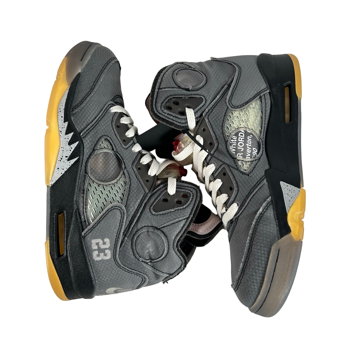CT8480 001 Jordan 5 Off-White Black [USED] - 9 M (Used10)