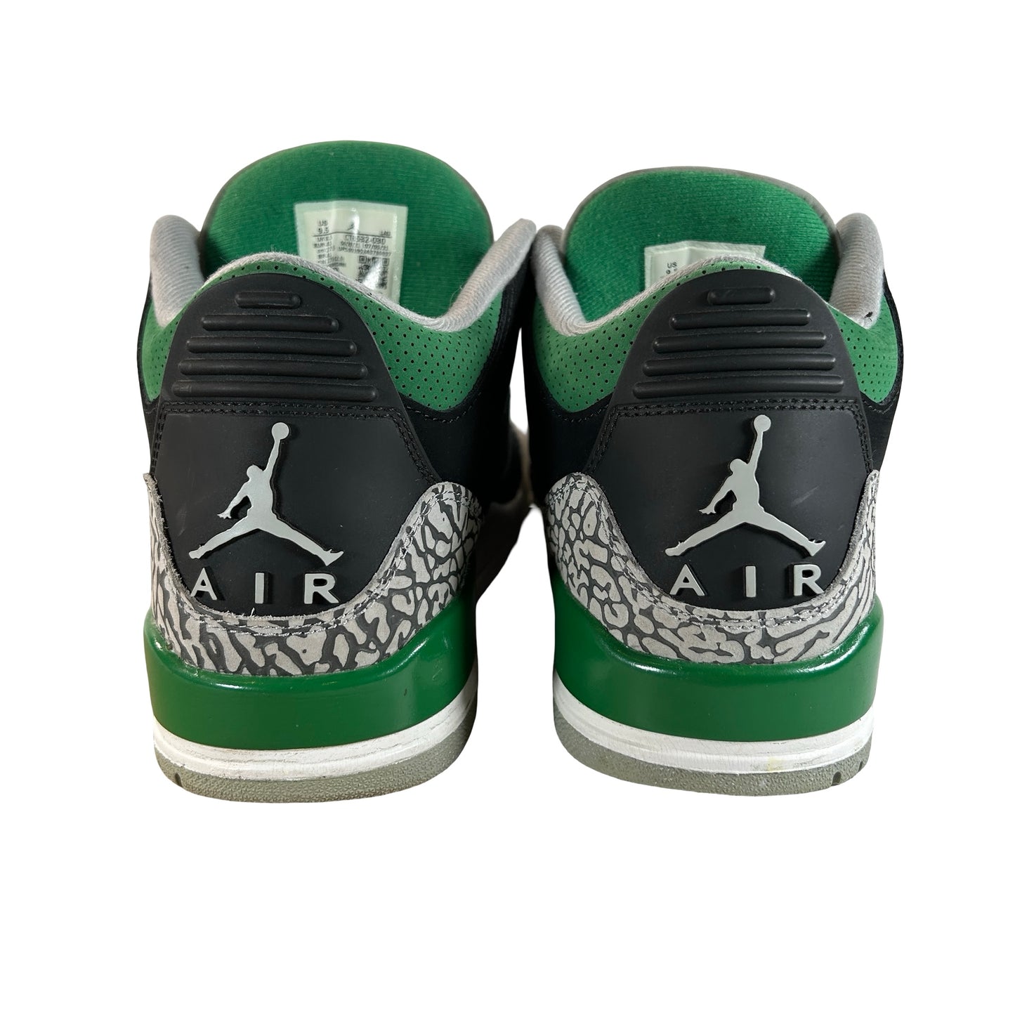 CT8532 030 Jordan 3 Retro Pine Green [USED] - 9.5 M (Used2) (No Box2)