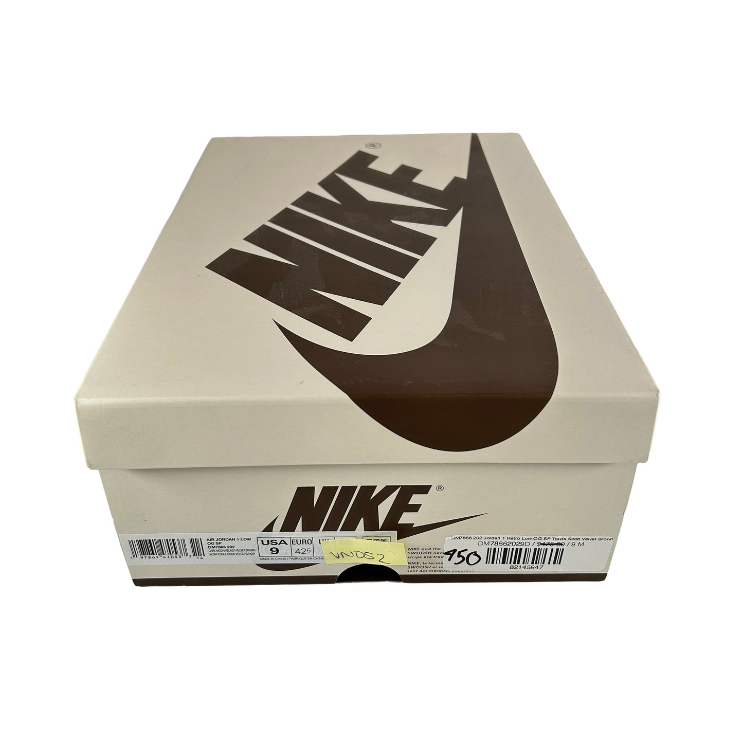 DM7866 202 Jordan 1 Retro Low OG SP Travis Scott Velvet Brown [USED] - 9 (VNDS2)