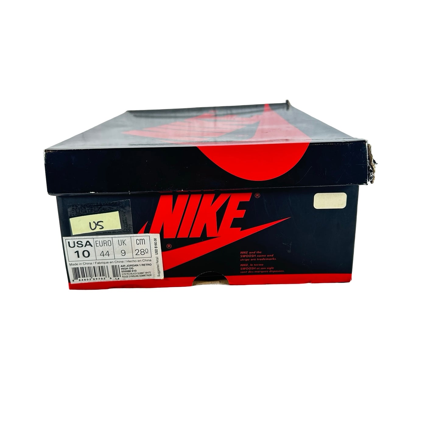 555088 610 Jordan 1 Bred Toe [USED] - 10 M (Used5)