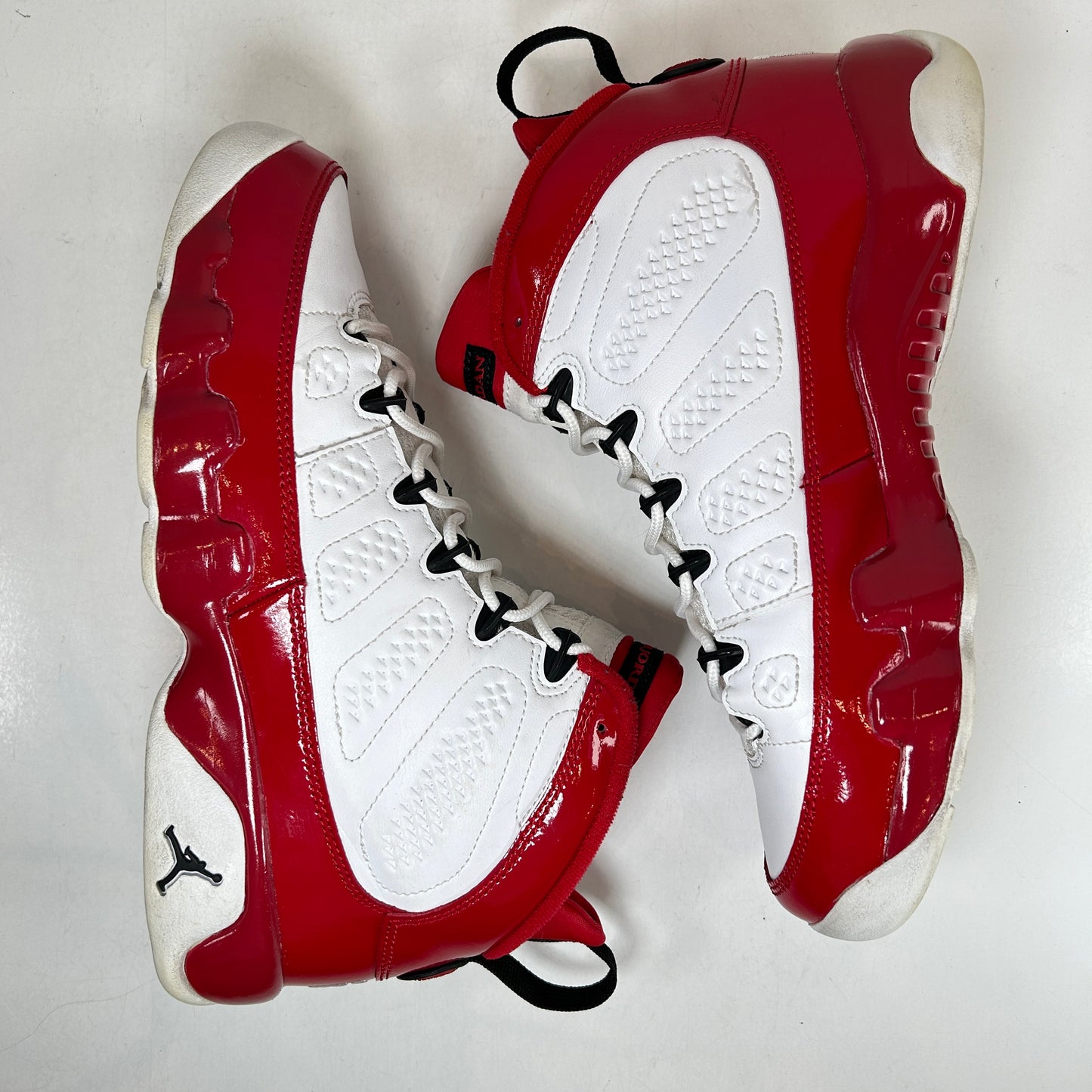 153265 014 Jordan 9 Retro White Gym Red (GS) - 7 Y (Used) (Replace Box)