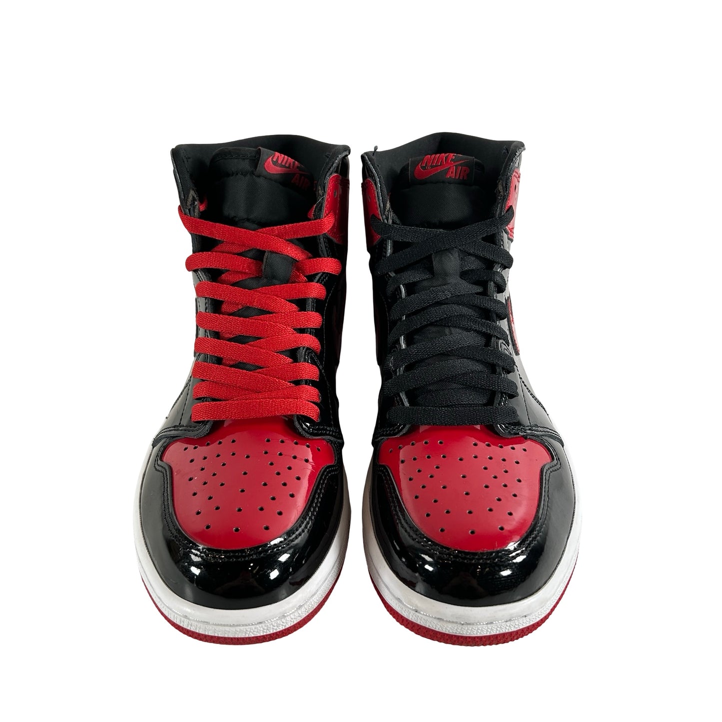 555088 063 Jordan 1 Retro High OG Patent Bred [USED] - 9.5 M (Used4)
