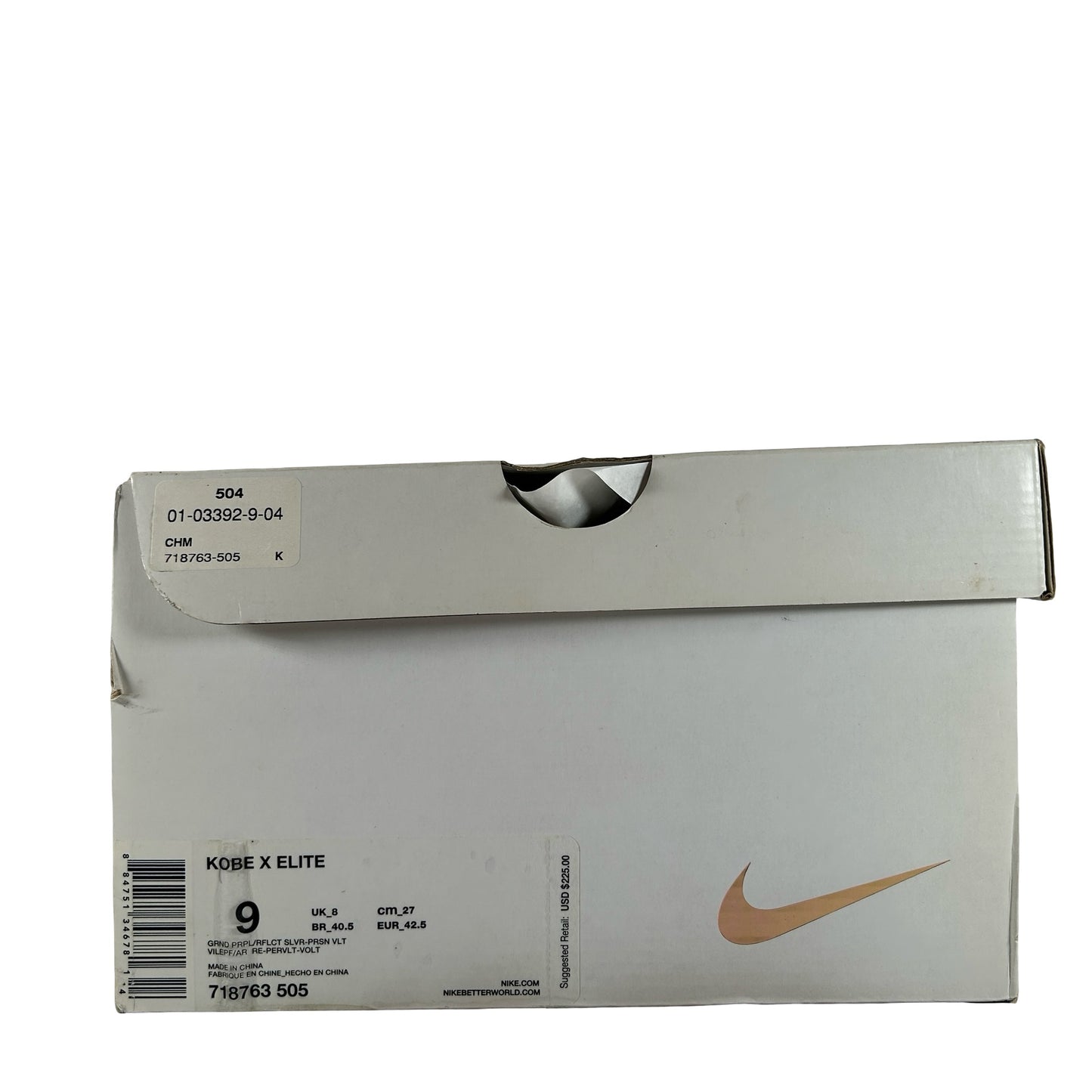 718763 505 Nike Kobe 10 Elite High Team Pack [USED] - 9 M (Used)