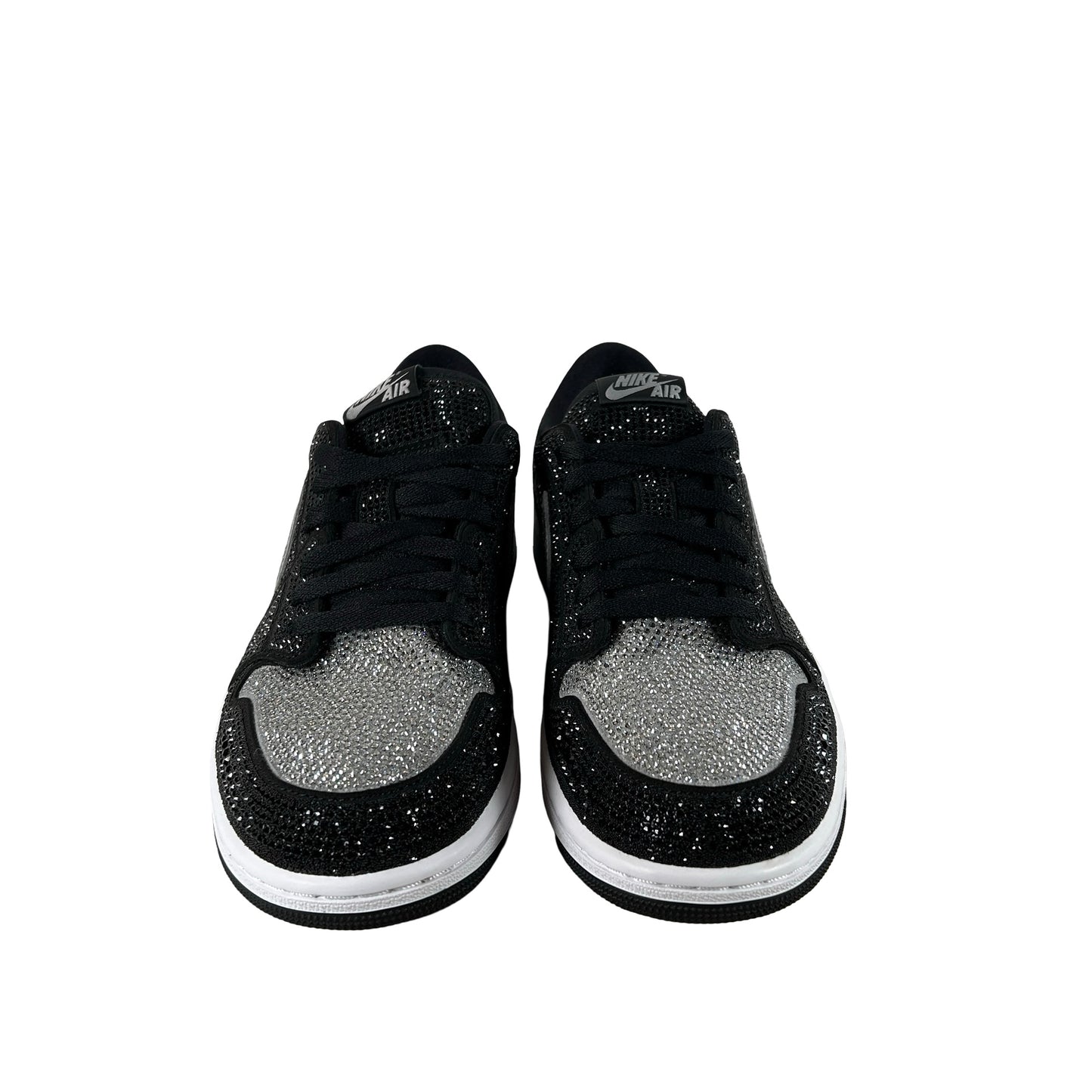 HM9208 001 Jordan 1 Retro Low OG Swarovski Stealth (Women's) [USED] - 12 W (Used)