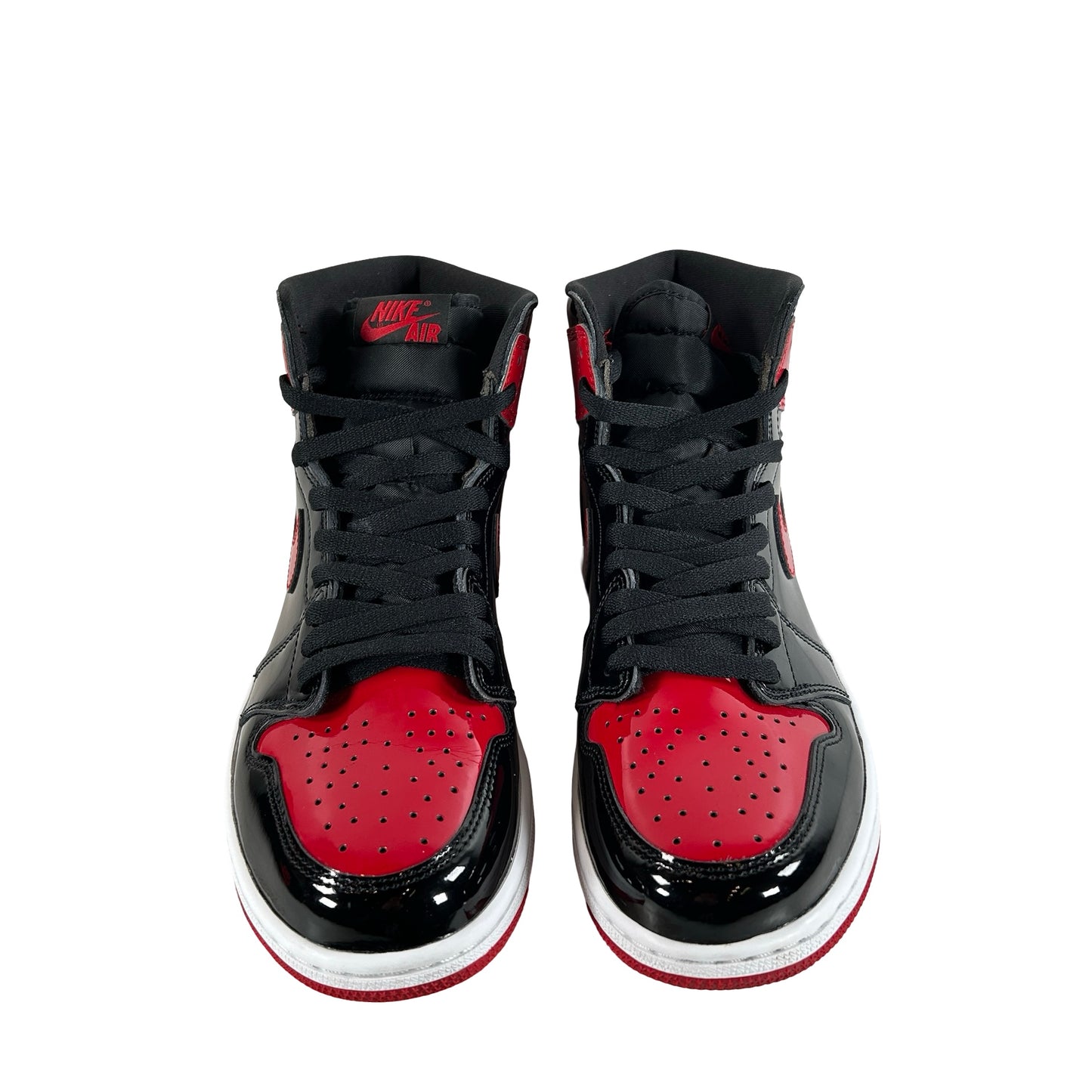 555088 063 Jordan 1 Retro High OG Patent Bred [USED] - 9 M (Used7)