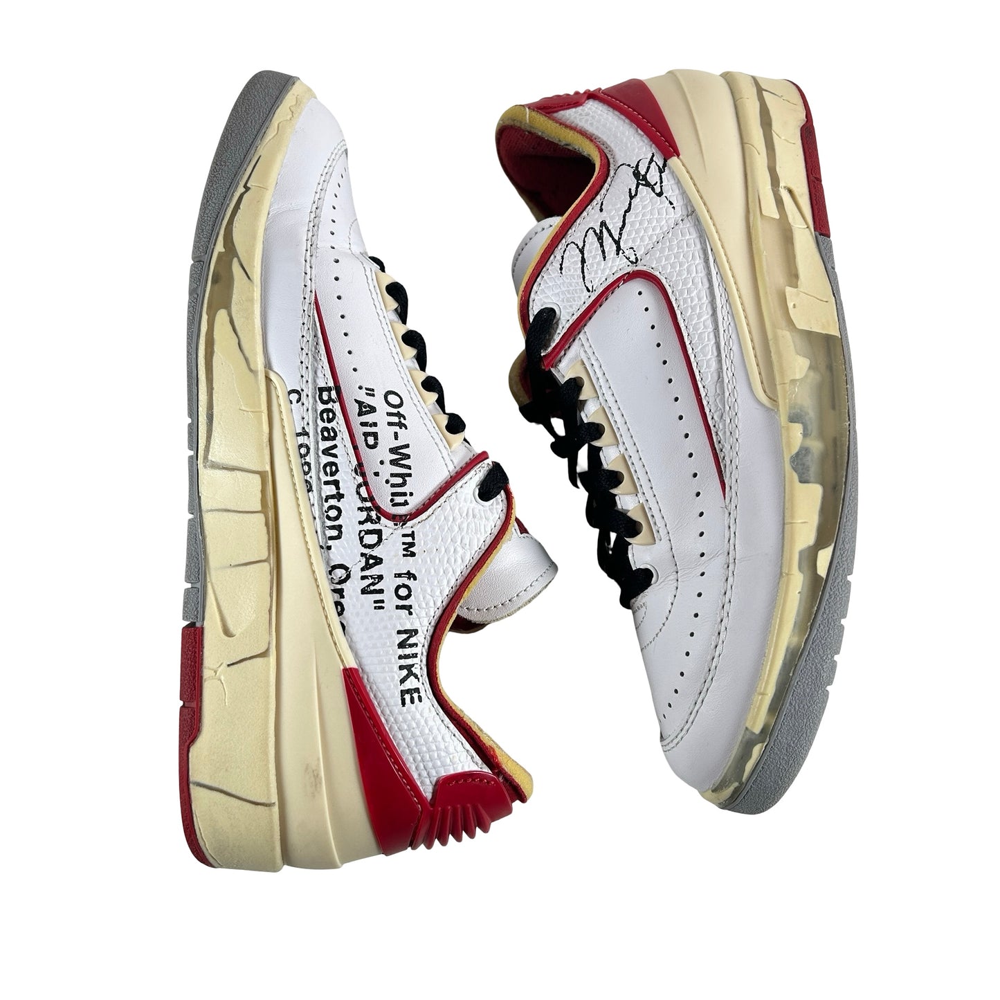 DJ4375 106 Jordan 2 Retro Low SP Off-White White Red [USED] - 7.5 M (Used2)