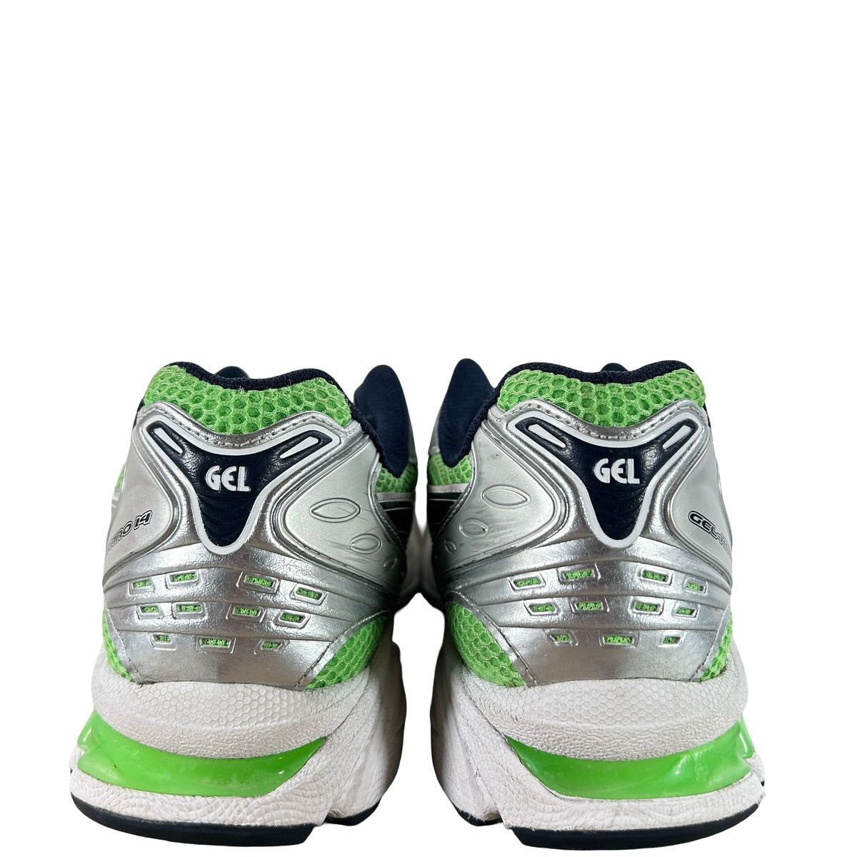 1202A056 300 ASICS Gel-Kayano 14 Bright Lime Midnight (Women's) [USED] - 11.5 W (Used)