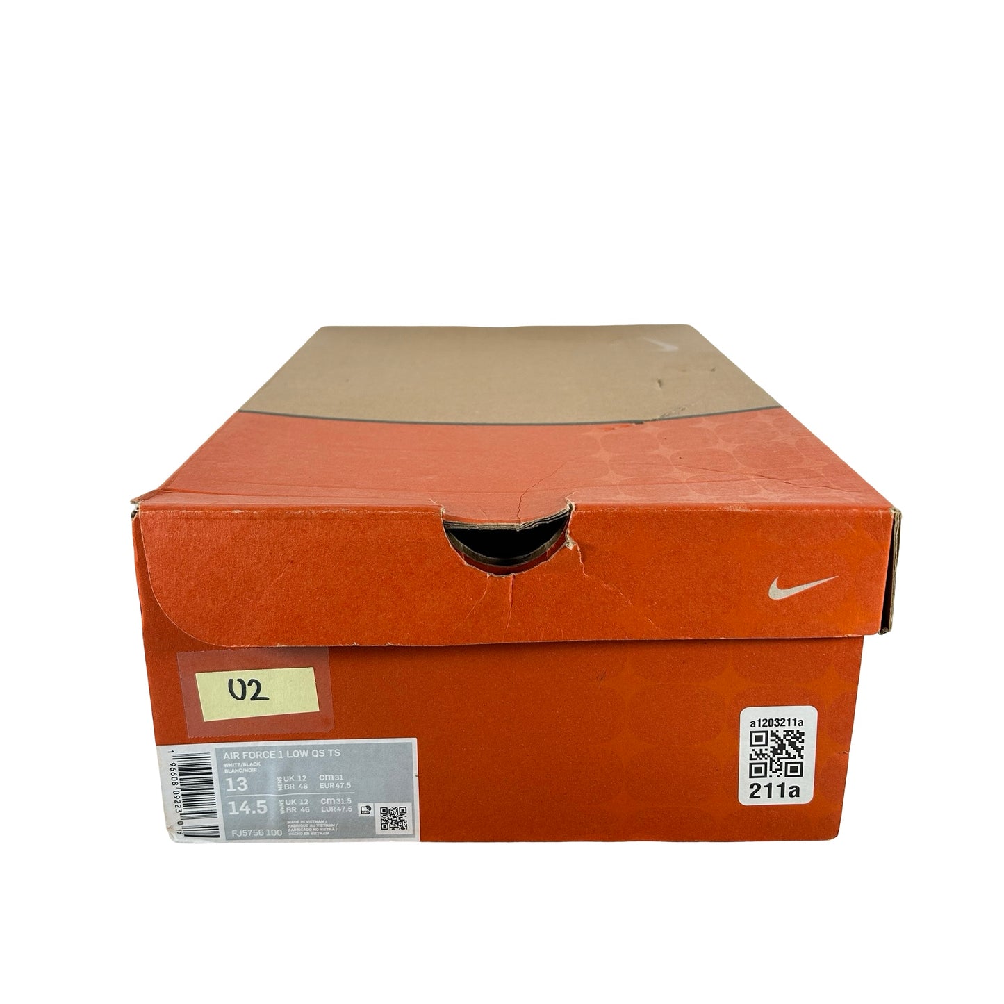 FJ5756 100 Nike Air Force 1 Low Terror Squad Blackout [USED] - 13 M (Used2)