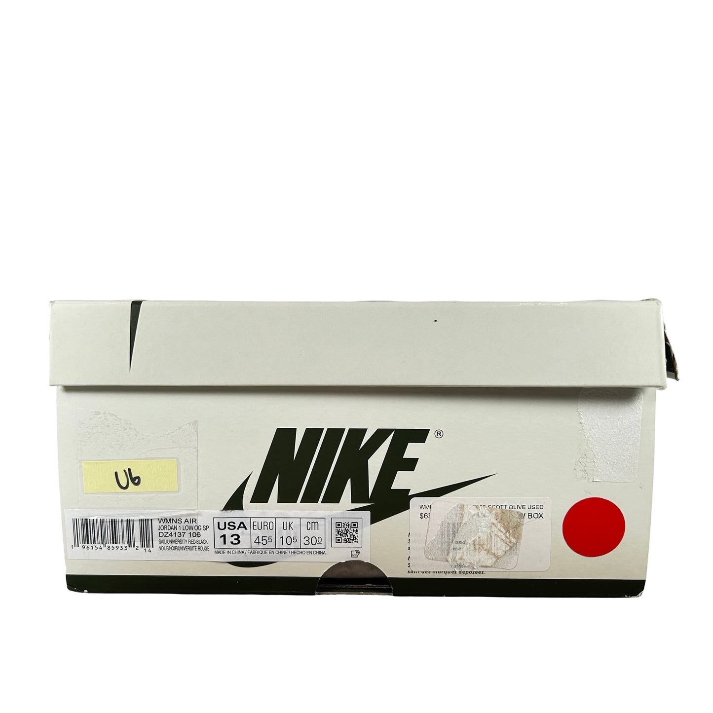 DZ4137 106 Jordan 1 Retro Low OG SP Travis Scott Olive (W) [USED] - 13 W (Used6)