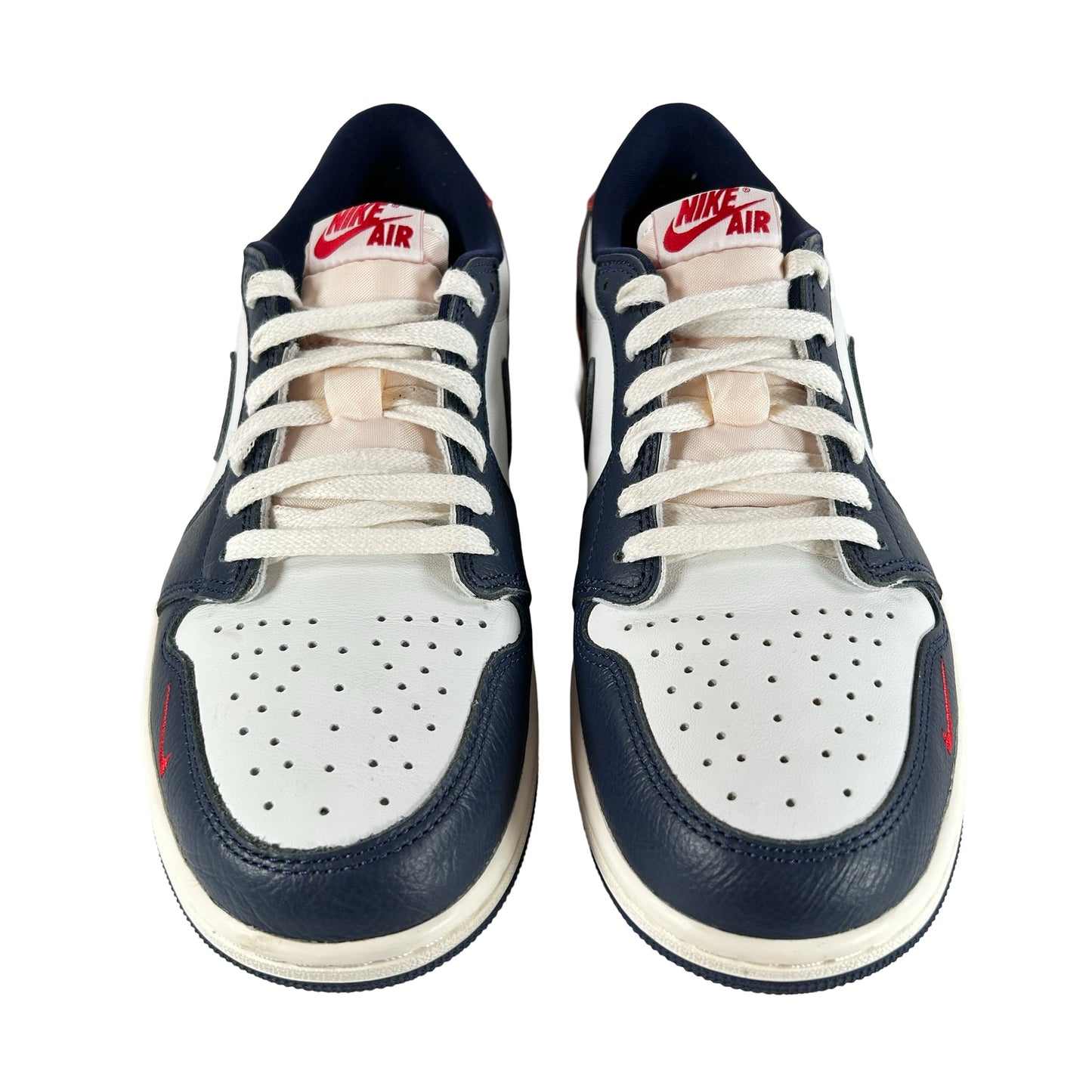 HQ2993 100 Jordan 1 Retro Low OG Howard University [USED] - 9.5 M (Used)