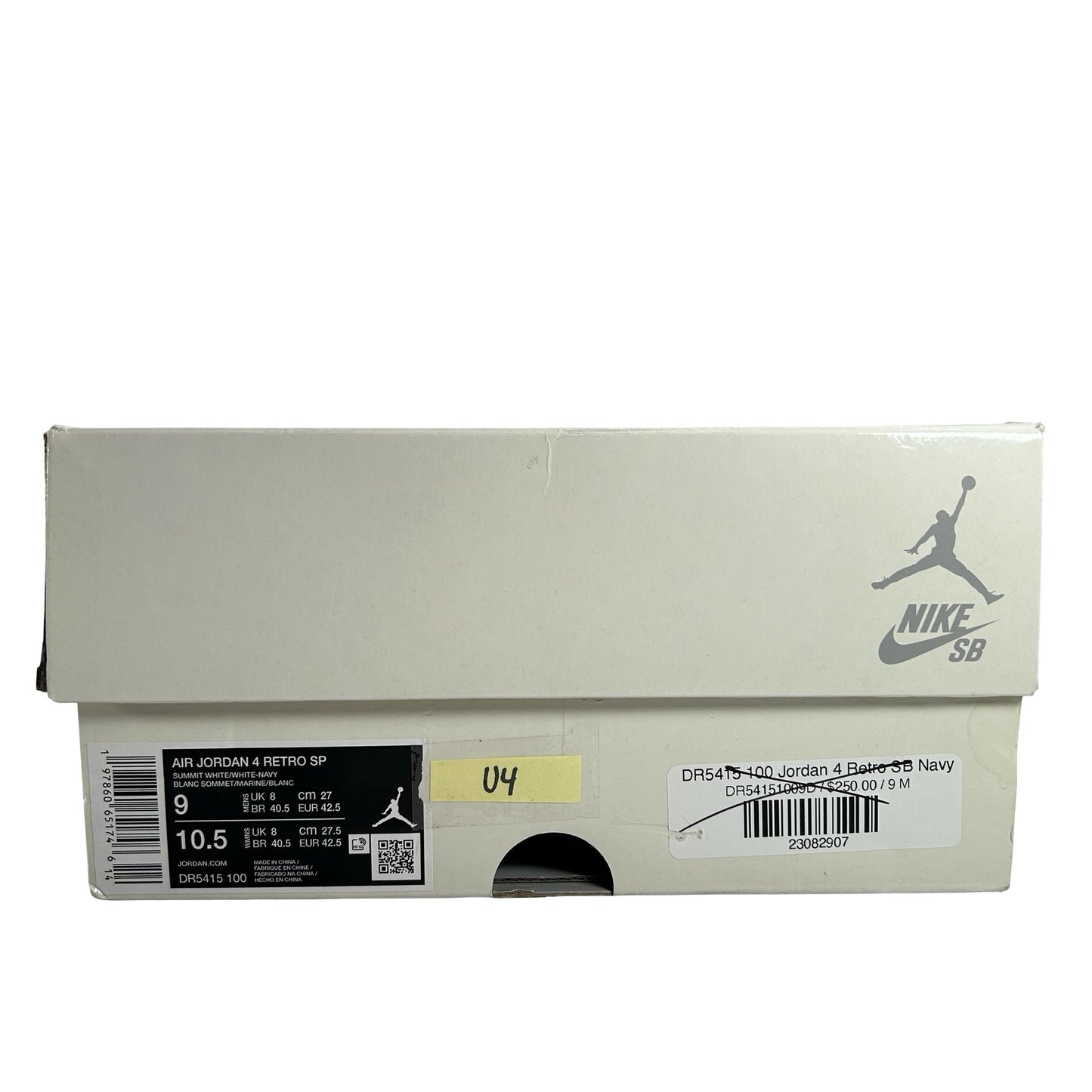 DR5415 100 Jordan 4 Retro SB Navy [USED] - 9 M (Used4)