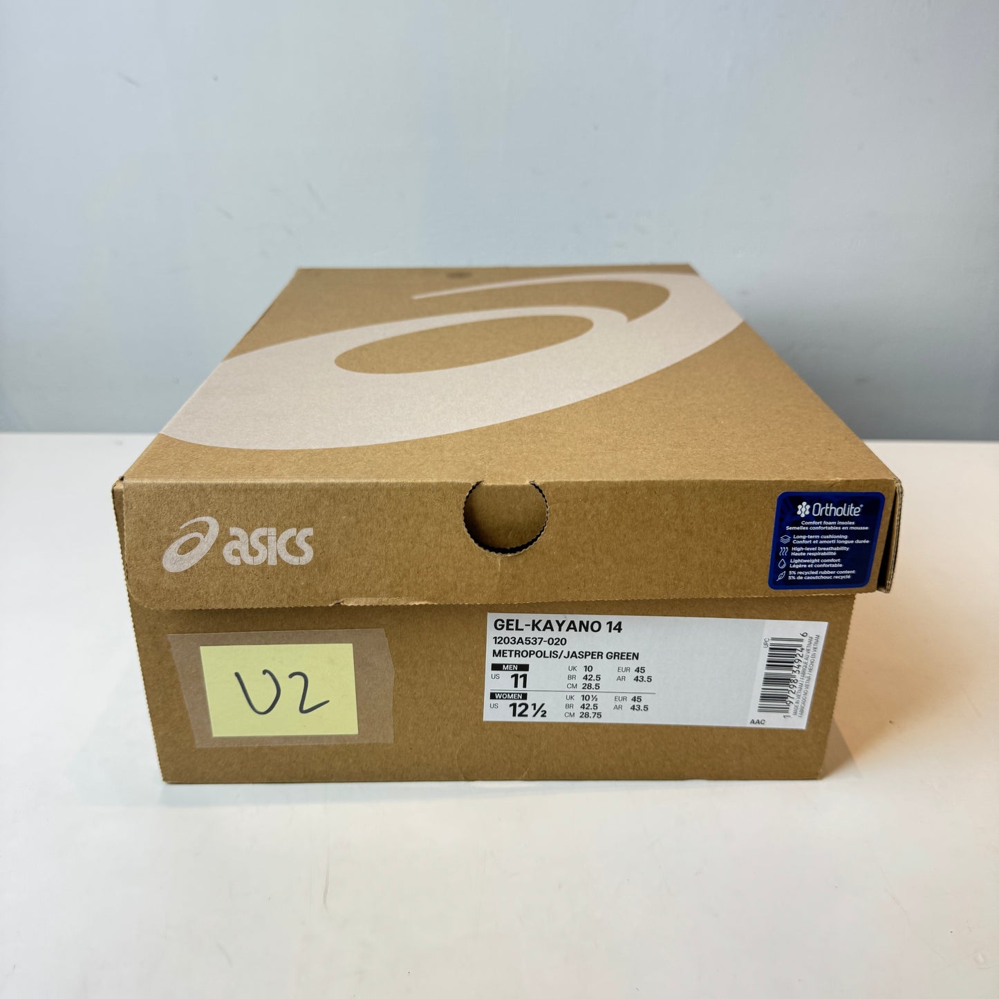 1203A537 020 ASICS Gel-Kayano 14 Metropolis Jasper Green [USED] - 11 M (Used2)