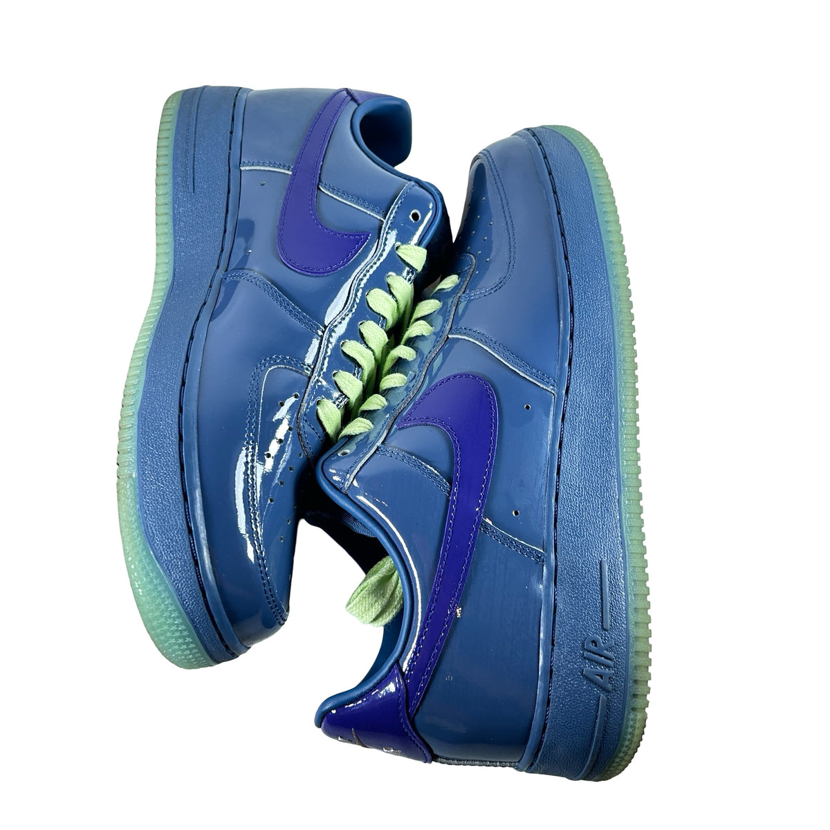 IO4489 400 Nike Air Force 1 Low Patent Leather Mystic Navy Grape Ice [USED] - 9.5 M (Used2)