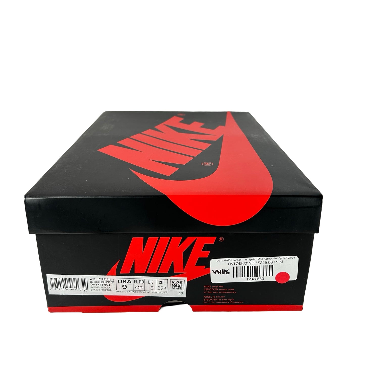 DV1748 601 Jordan 1 Hi Spider-Man Across the Spider-Verse [USED] - 9 M (VNDS)