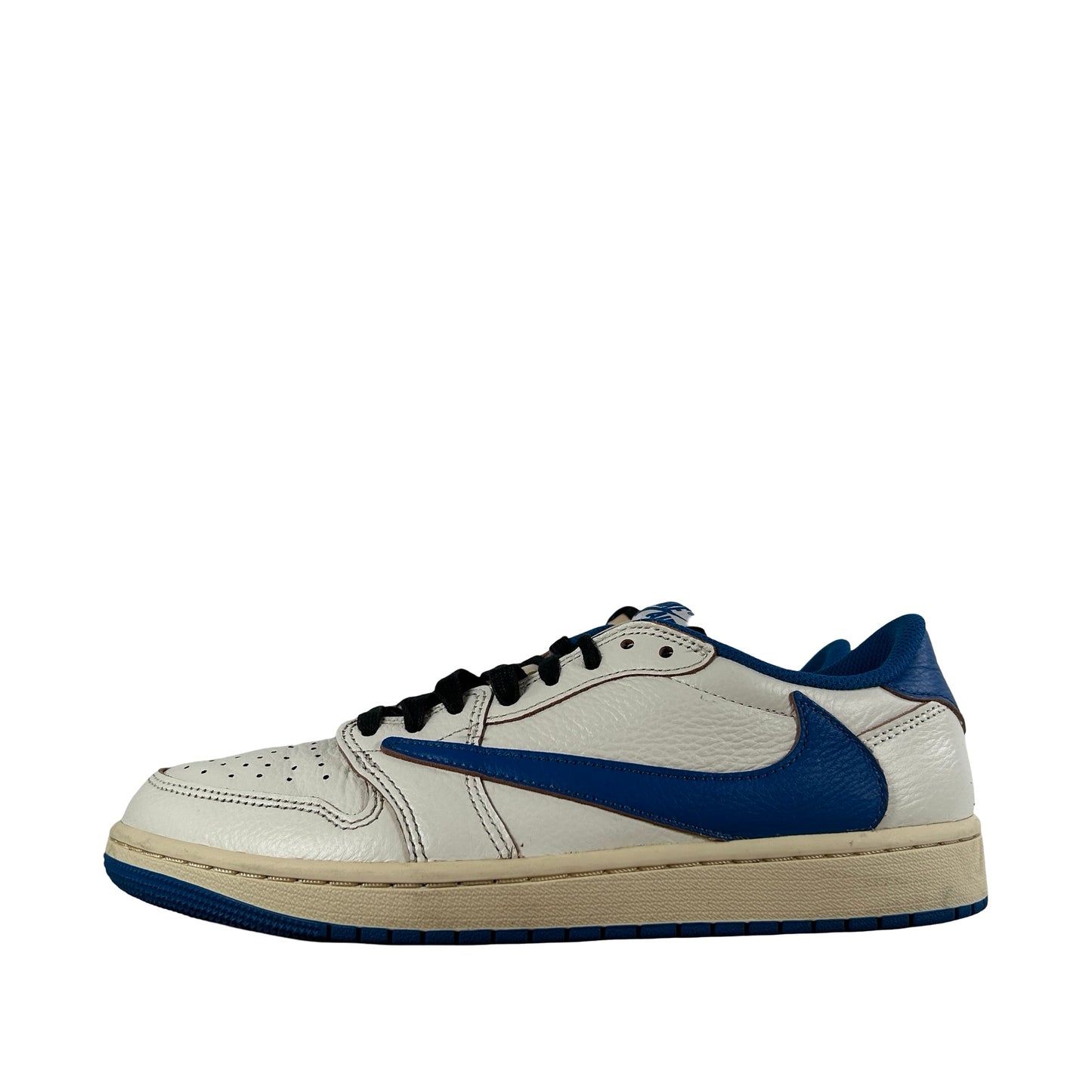 DM7866 104 Jordan 1 Retro Low OG SP Fragment x Travis Scott Sail Military Blue [USED] - 9 M (Used)