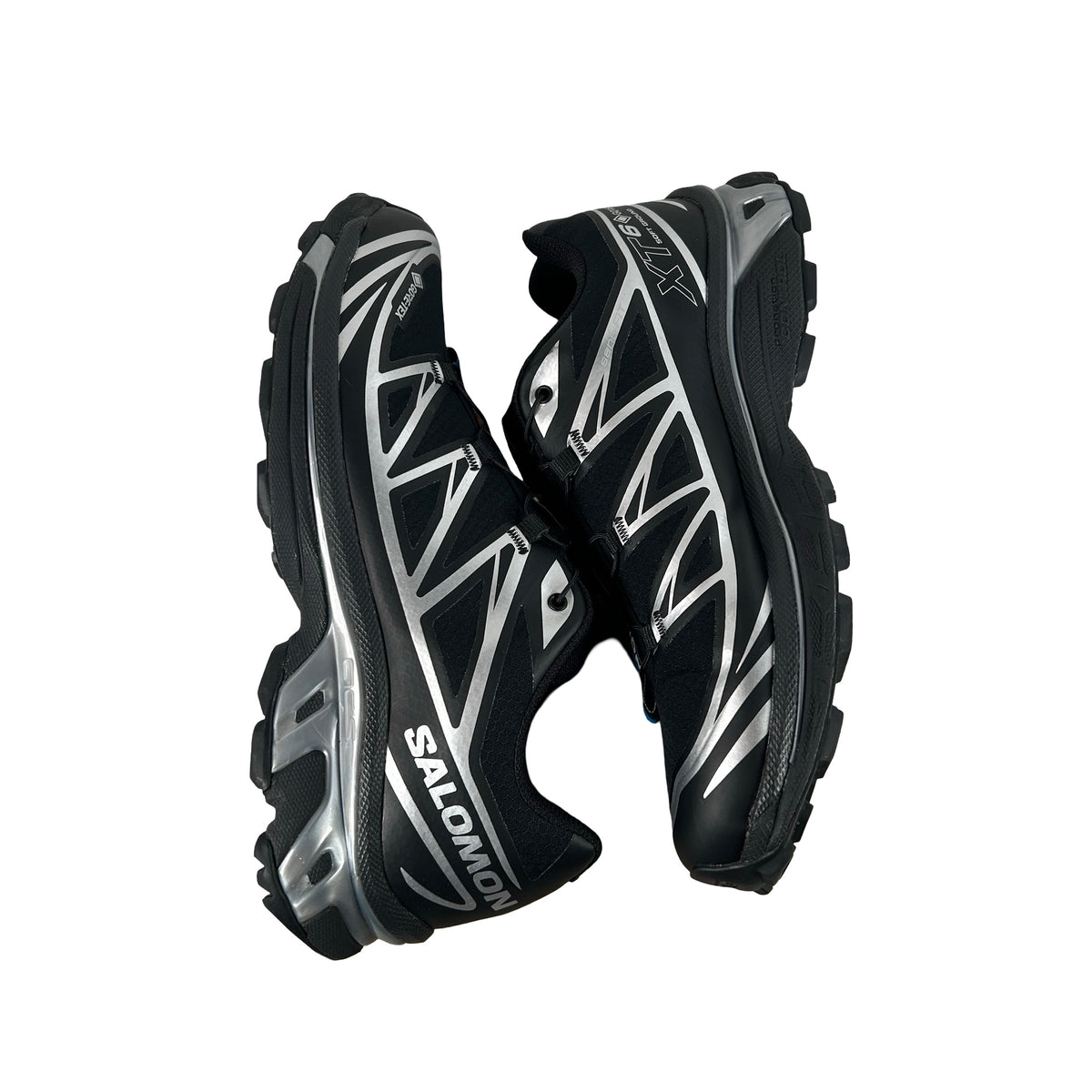 L47450600 Salomon XT-6 Gore-Tex Black Silver [USED] - 8.5 M (Used)
