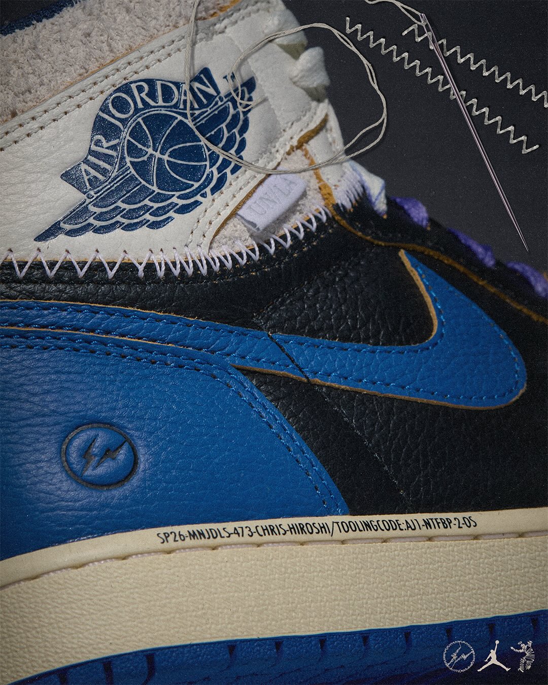 IO7847 001 Air Jordan 1 Retro High OG SP Fragment x Union LA Sport