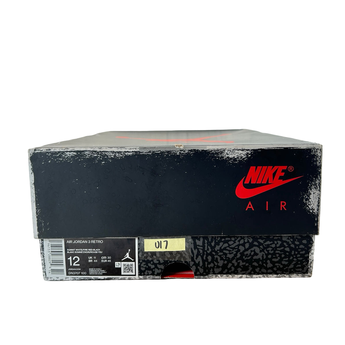 DN3707 100 Jordan 3 Retro White Cement Reimagined [USED] - 12 M (Used17)