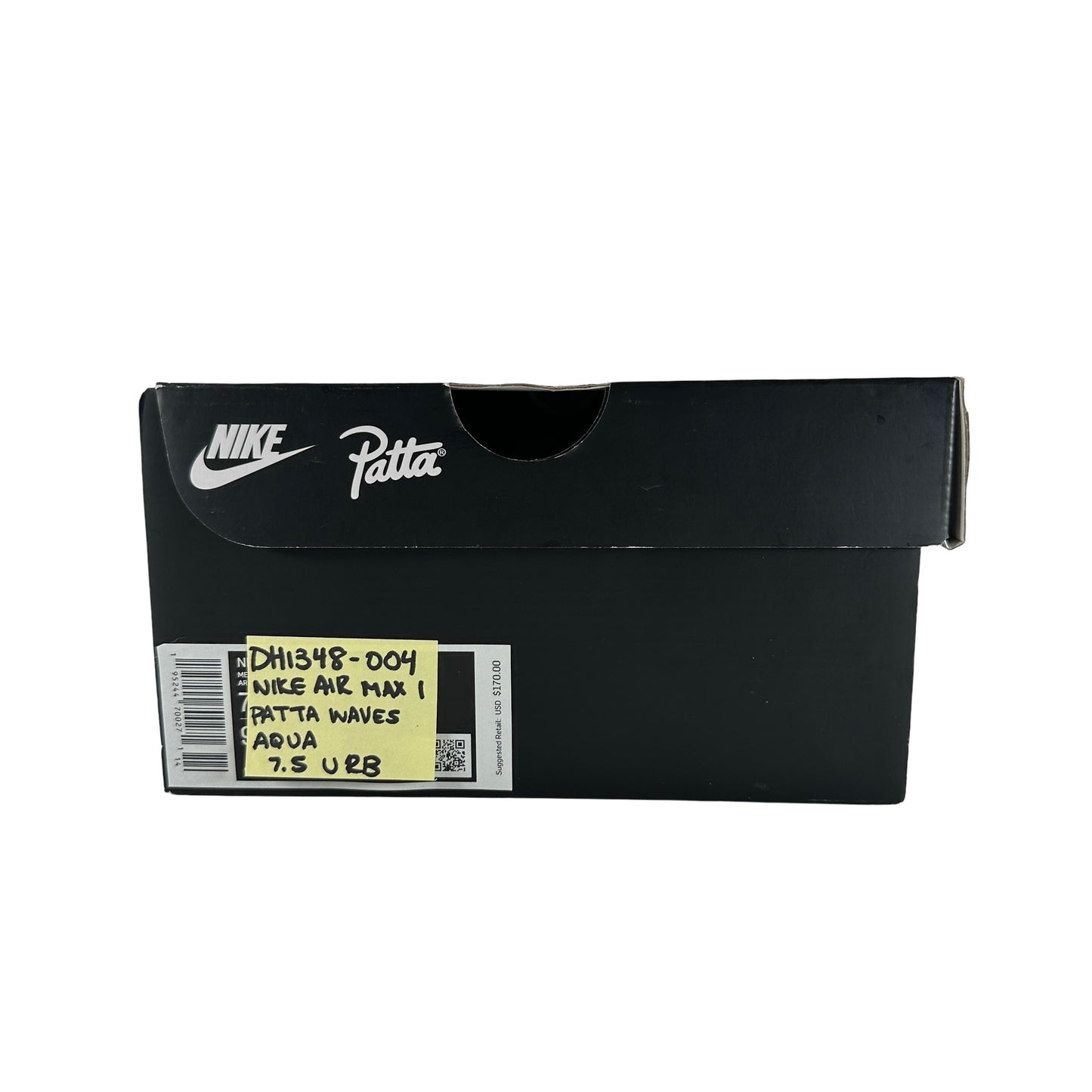 DH1348 004 Nike Air Max 1 Patta Waves Noise Aqua [USED] - 7.5 M (Used) (Replace Box)