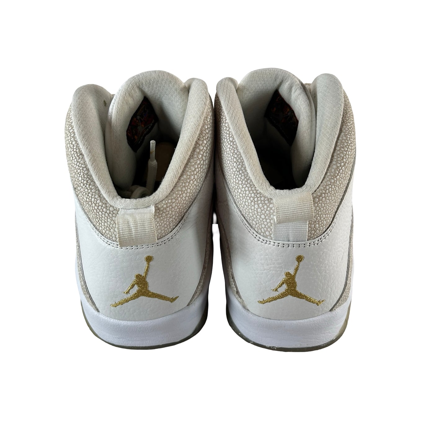 819955 100 Jordan 10 Retro Drake OVO White [USED] - 14 M (Used) (No Box)