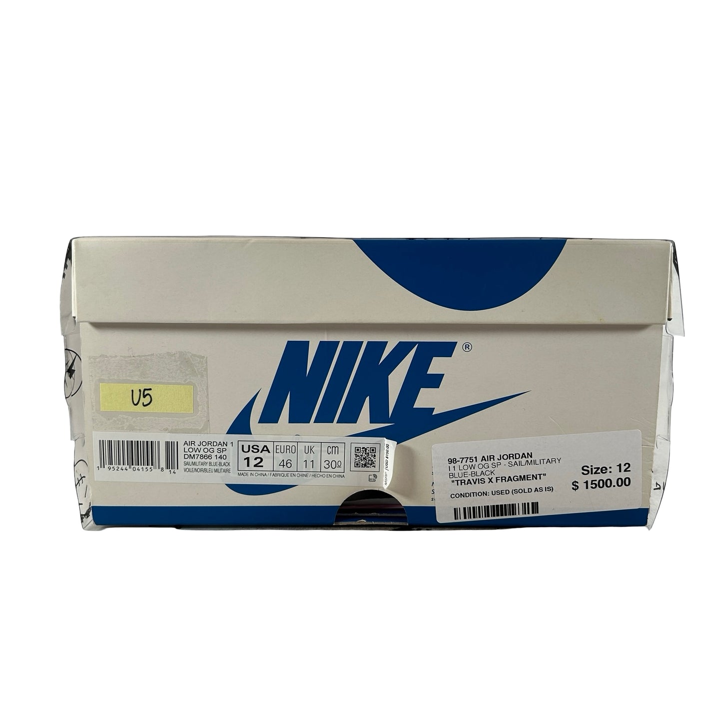 DM7866 140 Jordan 1 Low Fragment x Travis Scott [USED] - 12 M (Used5)