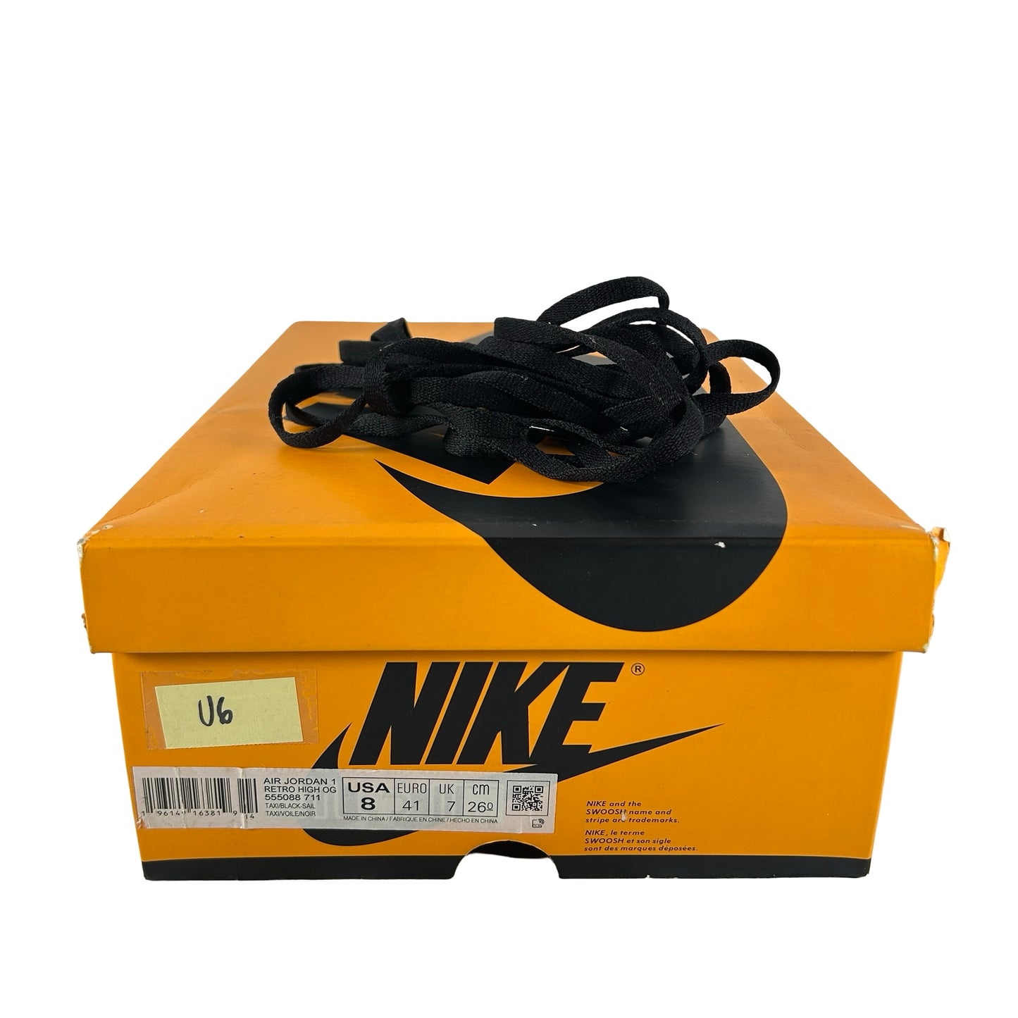 555088 711 Jordan 1 Retro High OG Taxi [USED] - 8 M (Used6)