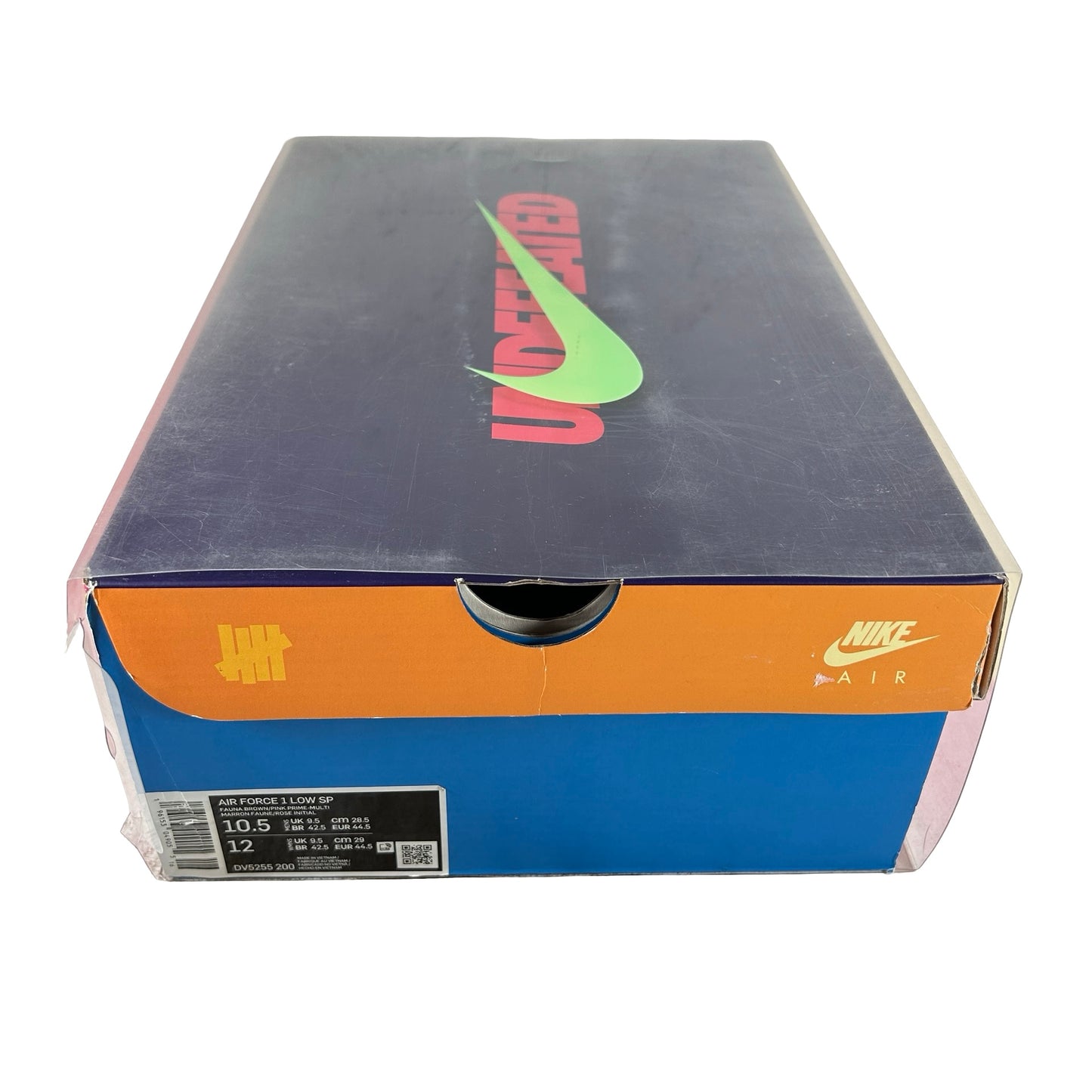 DV5255 200 Nike Air Force 1 Low SP Undefeated Multi Pink [USED] - 10.5 M (Used)