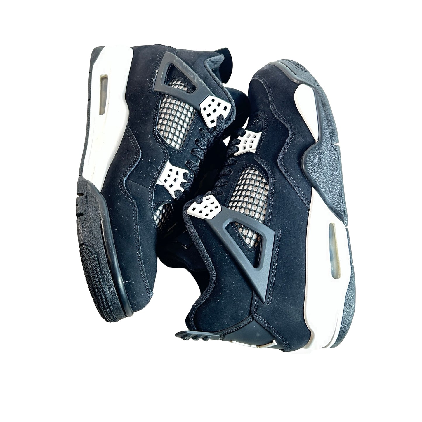 FQ8138 001  Jordan 4 Retro White Thunder [USED] - 9 M (Used3) (No Box3)
