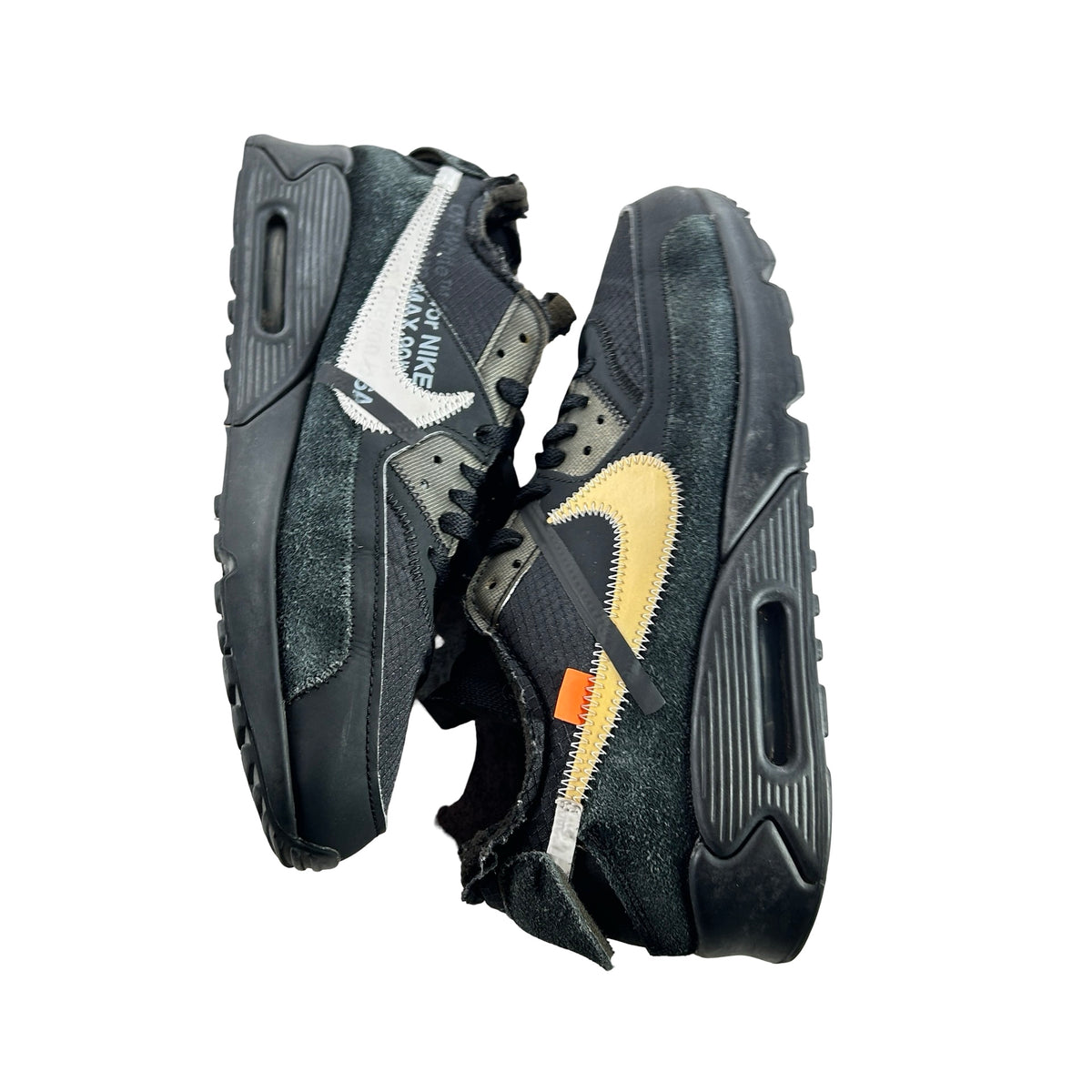 AA7293 001 Air Max 90 Off-White Black [USED] - 10 M (Used) (Replace Box)