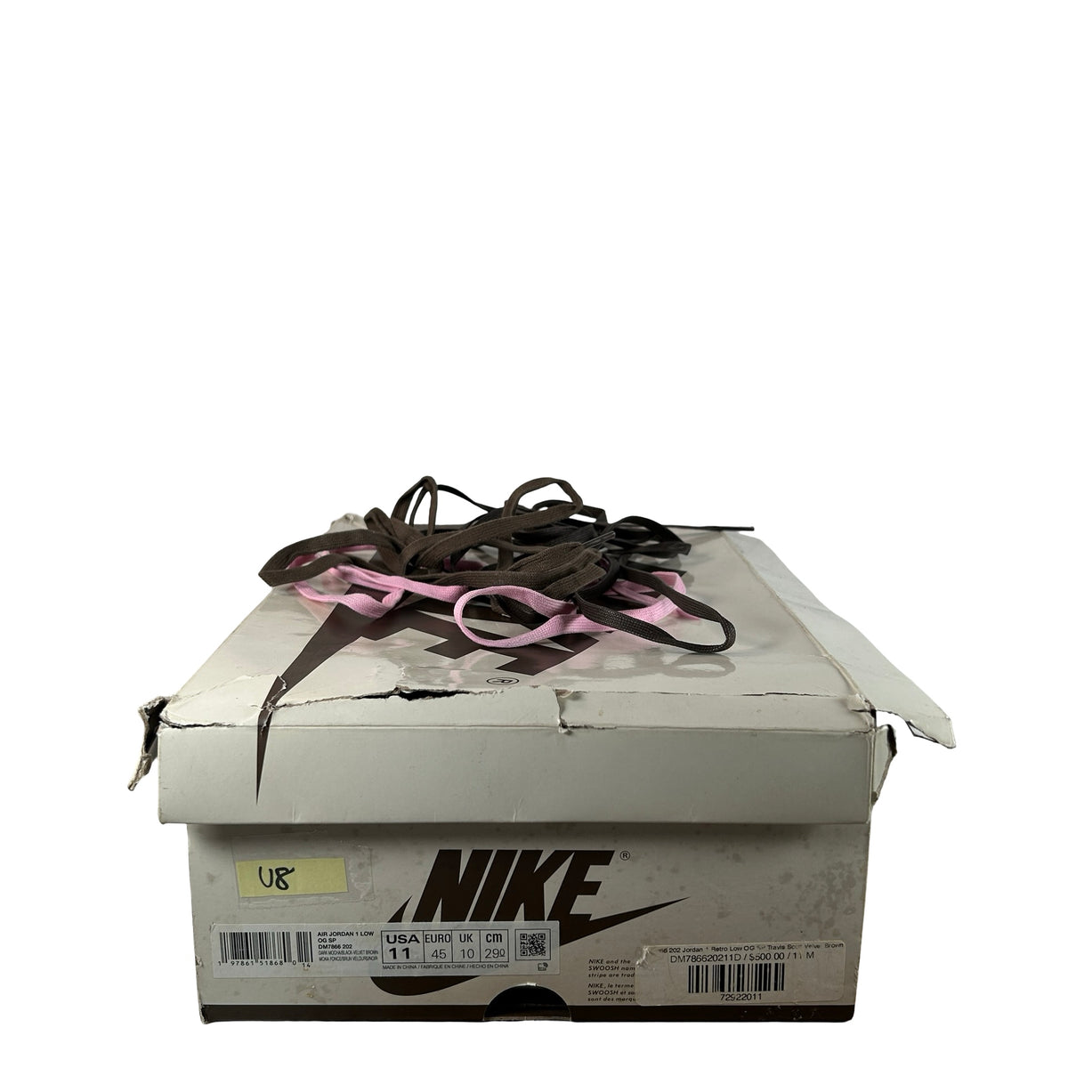 DM7866 202 Jordan 1 Retro Low OG SP Travis Scott Velvet Brown [USED] - 11 M (Used8)
