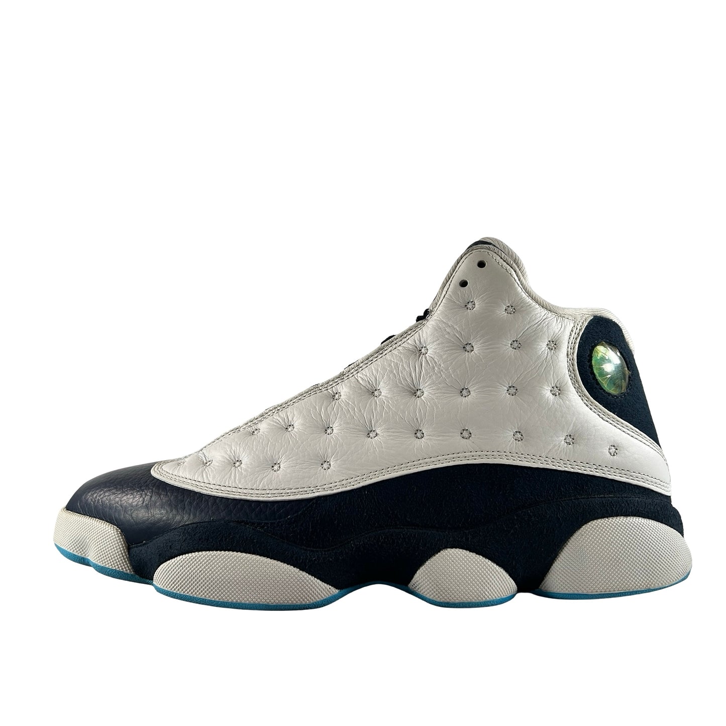 414571 144 Jordan 13 Retro Obsidian Powder Blue White [USED] - 9 M (Used2)