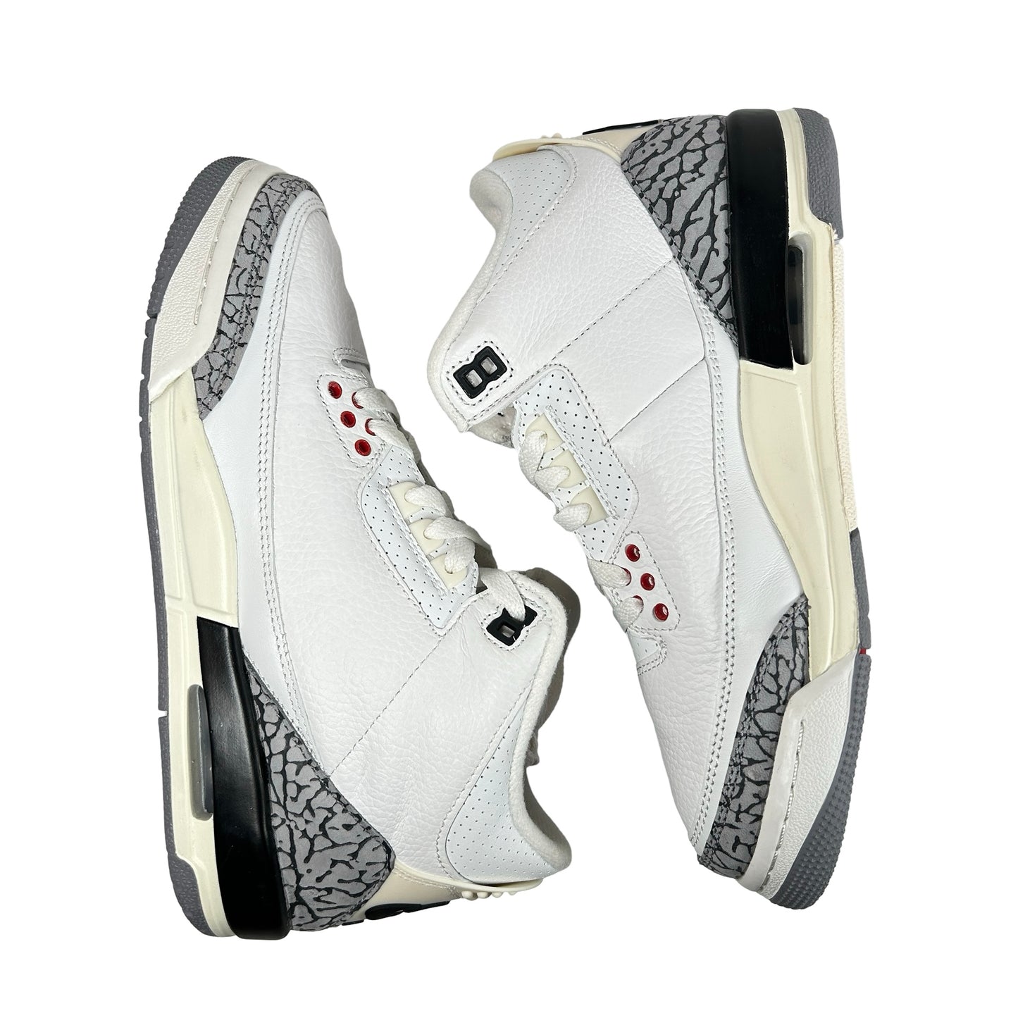 DM0967 100 Jordan 3 Retro White Cement Reimagined (GS) [CONDITIONAL] - 7Y (Creased Toe Box)