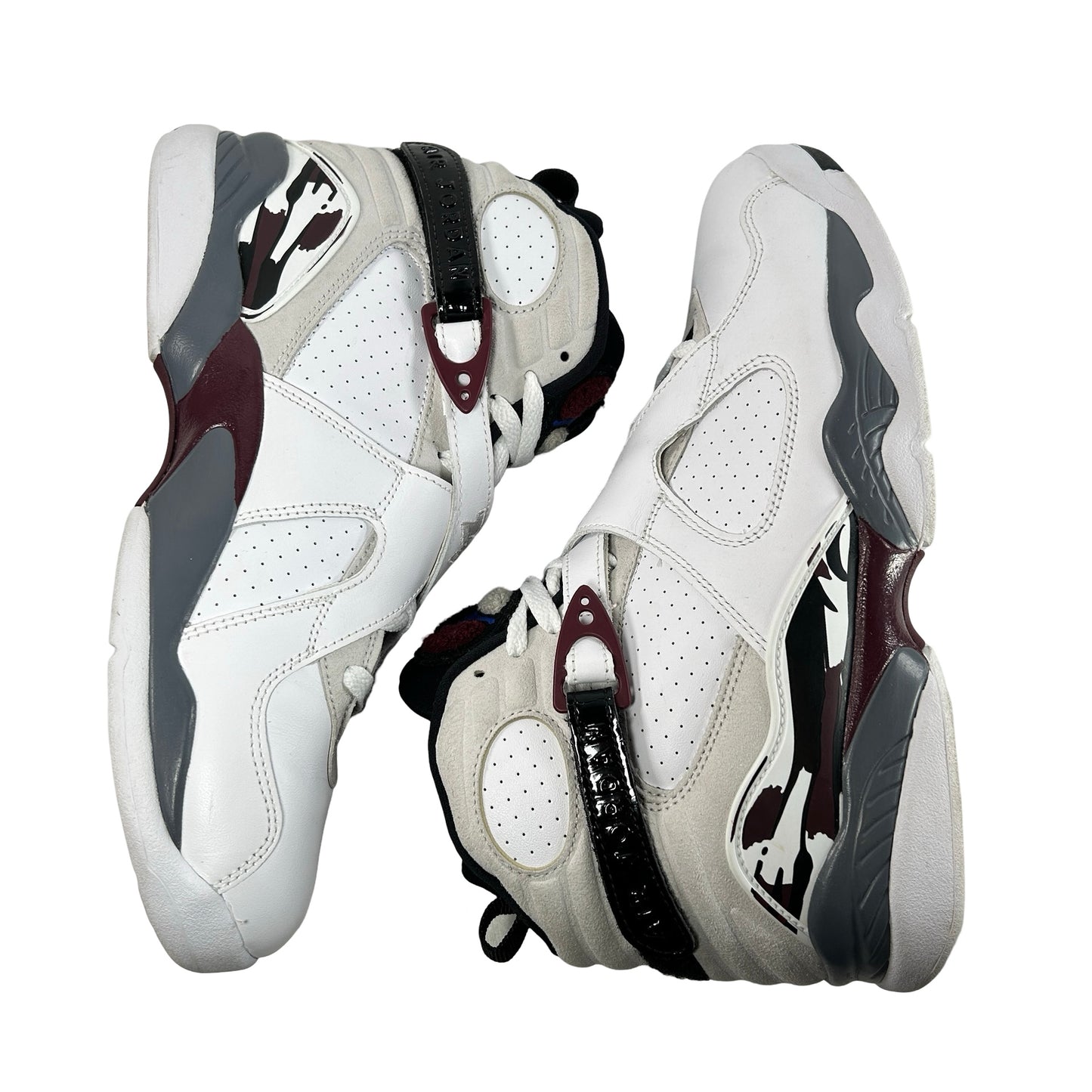 CI1236 104 Wmns Air Jordan 8 Retro White Burgundy [USED] - 10.5 W (Used)