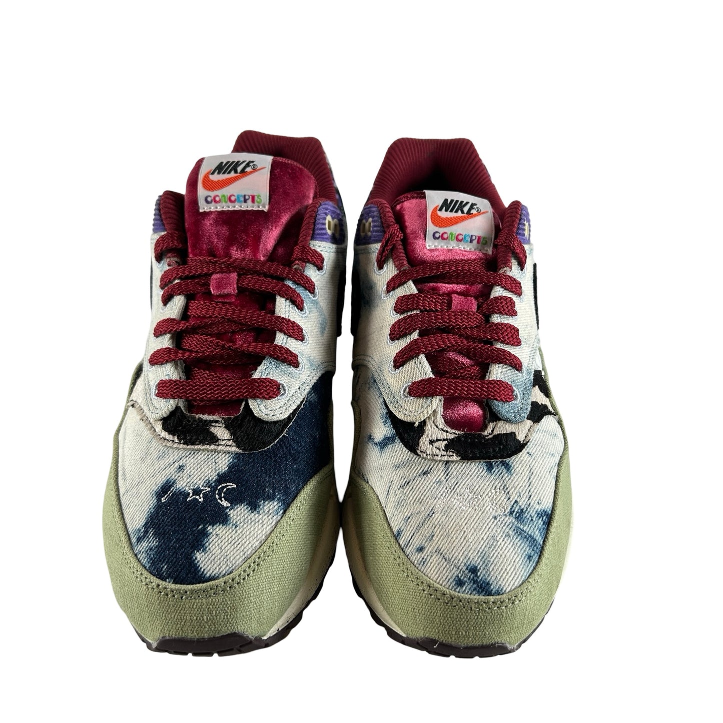 DN1803 300 Nike Air Max 1 Concepts Denim Oliva Lona