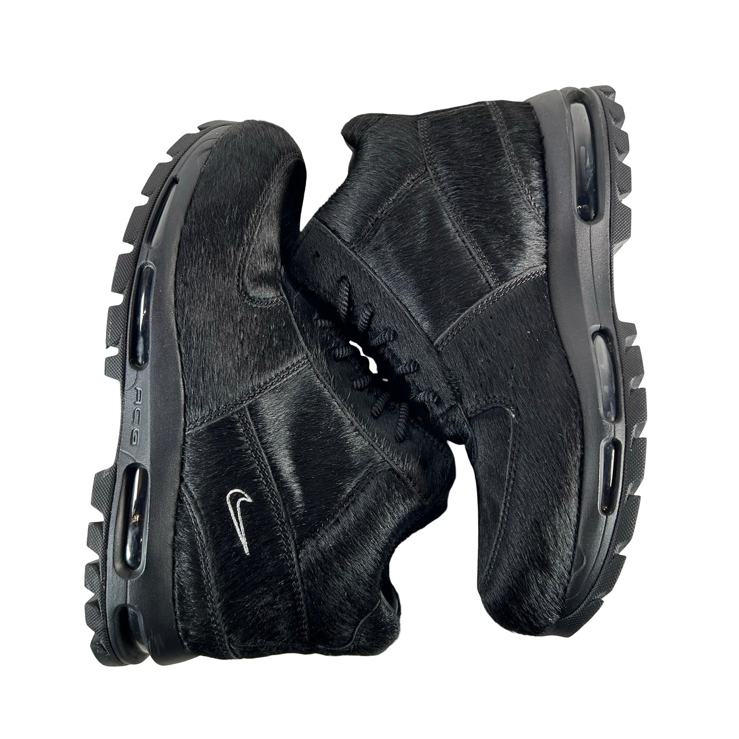 IO4635 001 Nike Air Max Goadome Black Pony Hair [USED] - 9.5 M (Used) (No Box)