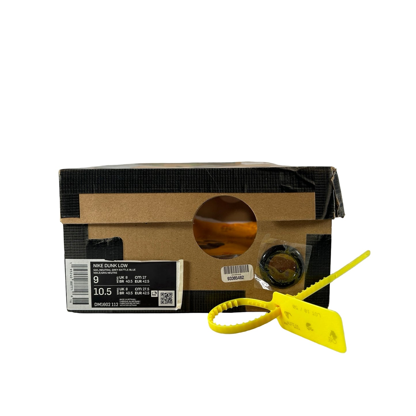 DM1602 112 Nike Dunk Low Off-White Lot 10 [USED] - 9 M (Used)