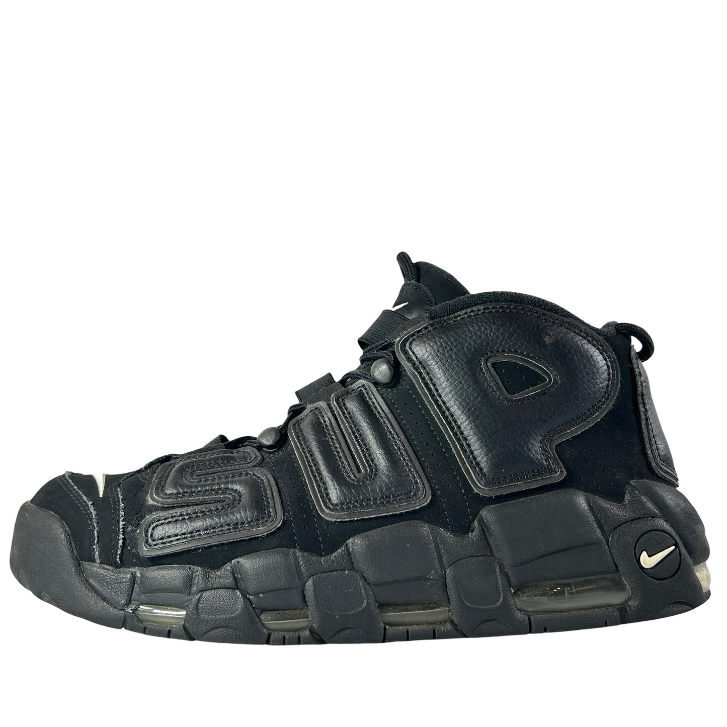 902290 001 Nike Air More Uptempo Supreme Suptempo Black [USED] - 11 M (Used) (No Box)