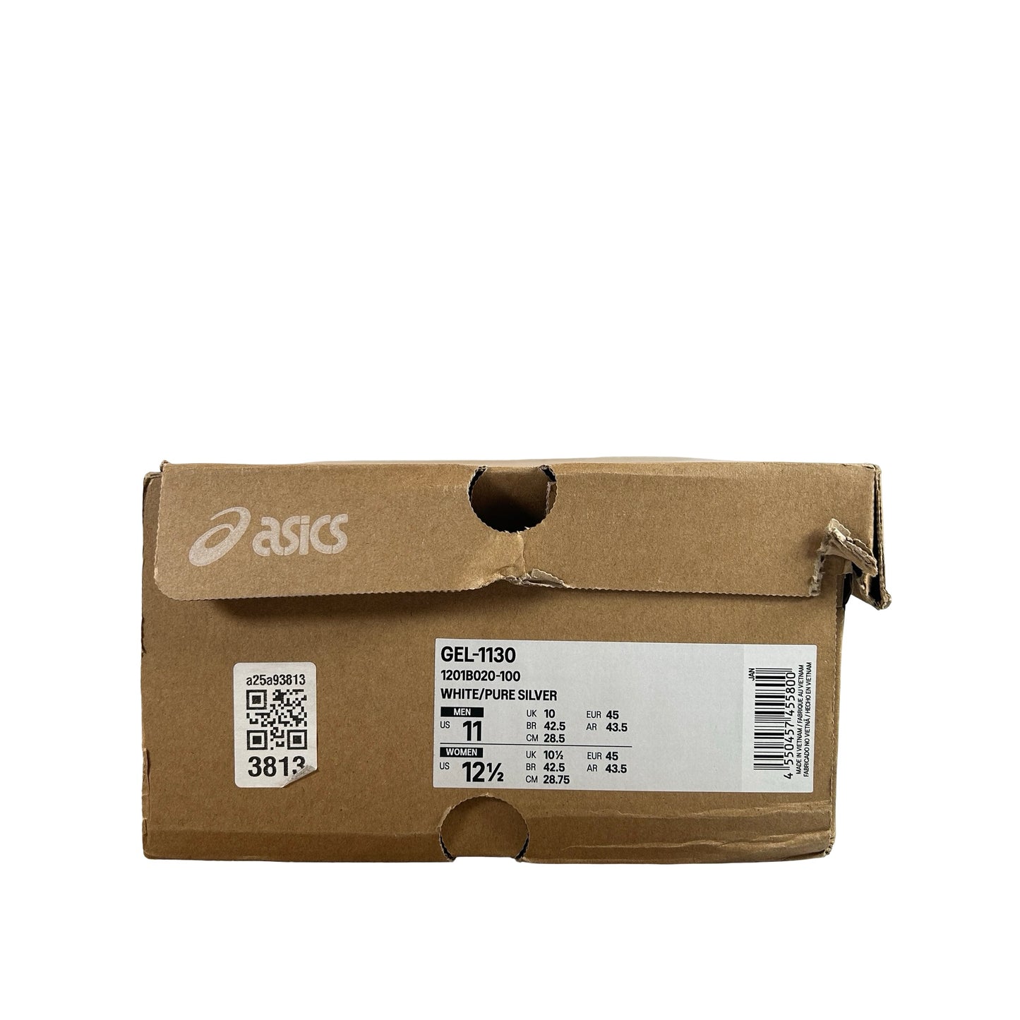 1201B020 100 ASICS Gel-1130 White Pure Silver [USED] - 11 M (Used)