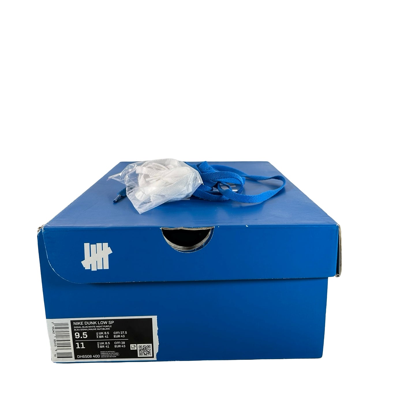 DH6508 400 Nike Dunk Low Undefeated 5 On It Dunk vs. AF1 [USED] - 9.5 M (Used)