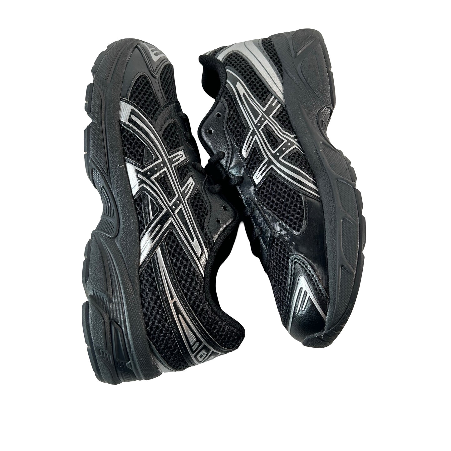 1204A169 001 ASICS Gel-1130 Black Pure Silver (GS) [USED] - 6.5 M (Used) (No Box)