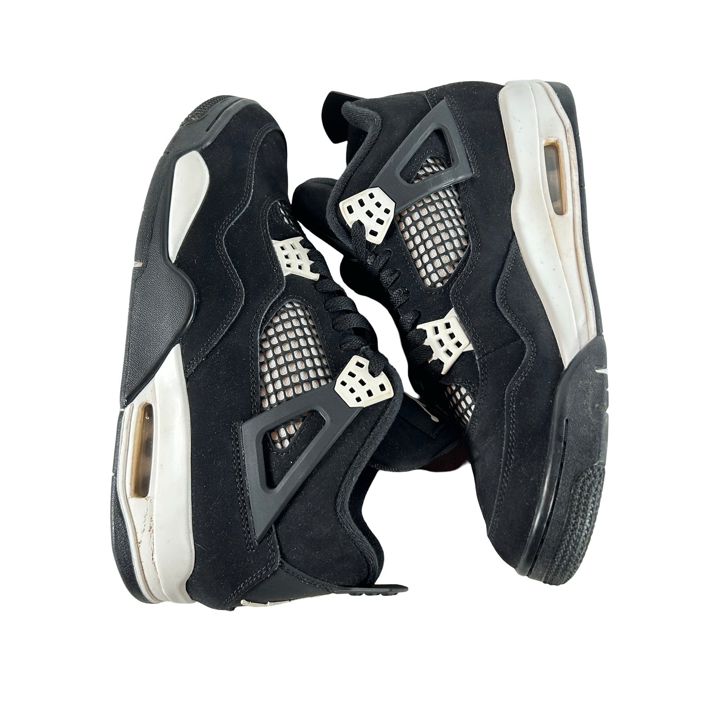 FQ8138 001  Jordan 4 Retro White Thunder [USED] - 9.5 M (Used13)