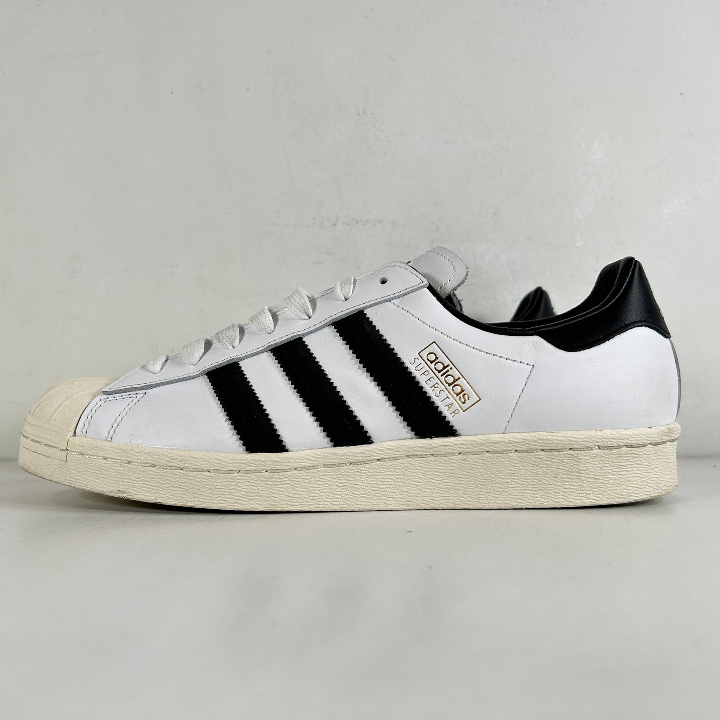 GZ8980 adidas Superstar 80s Bape White Black [USED] - 9 M (Used)